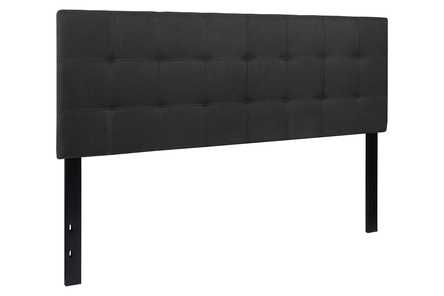 BLNK Bedford Fabric Tufted Upholstered Headboard - Black, Queen Size