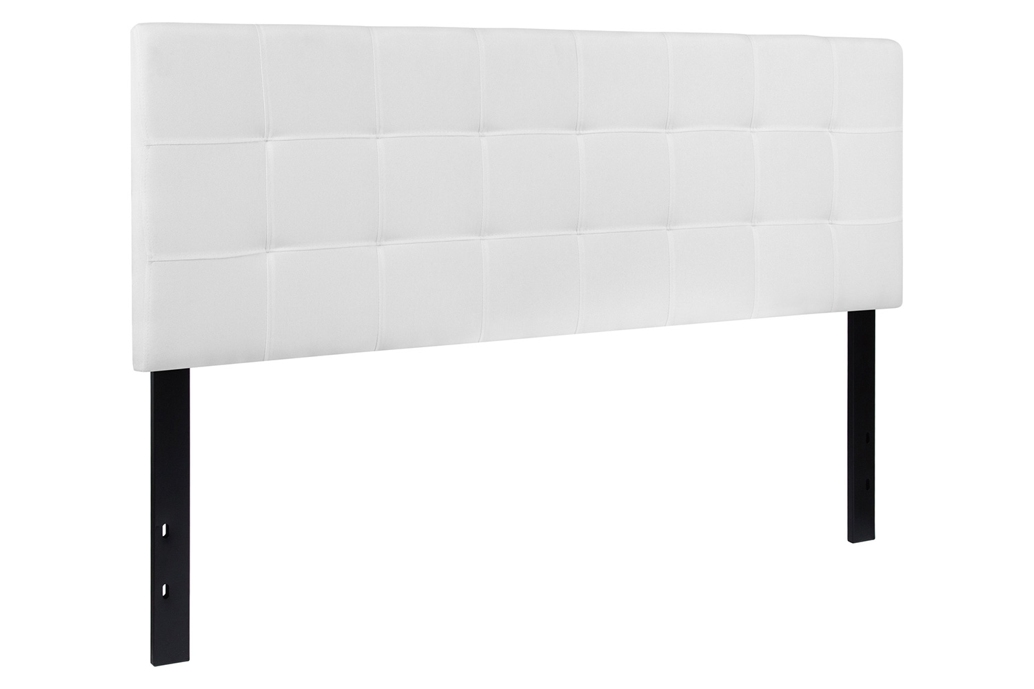 BLNK Bedford Fabric Tufted Upholstered Headboard - White, Queen Size