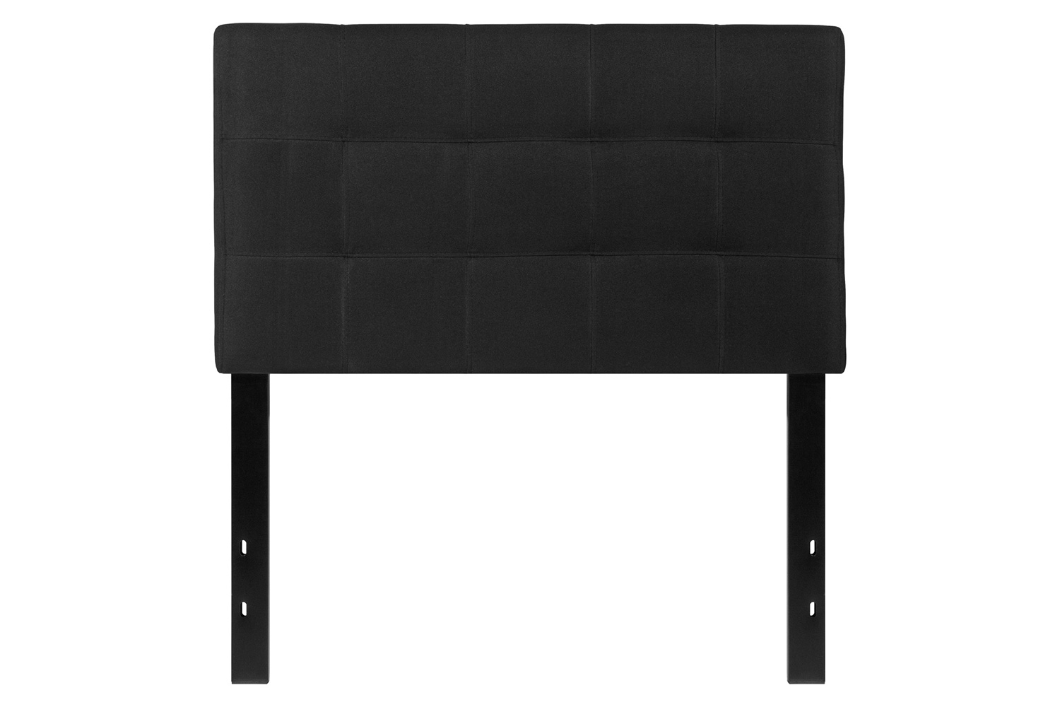 BLNK Bedford Fabric Tufted Upholstered Headboard - Black, Twin Size