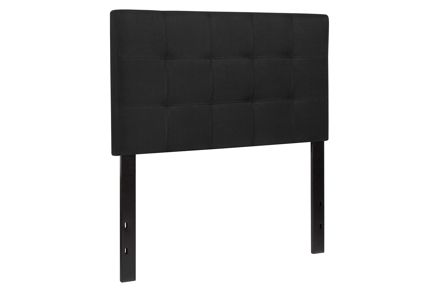 BLNK Bedford Fabric Tufted Upholstered Headboard - Black, Twin Size