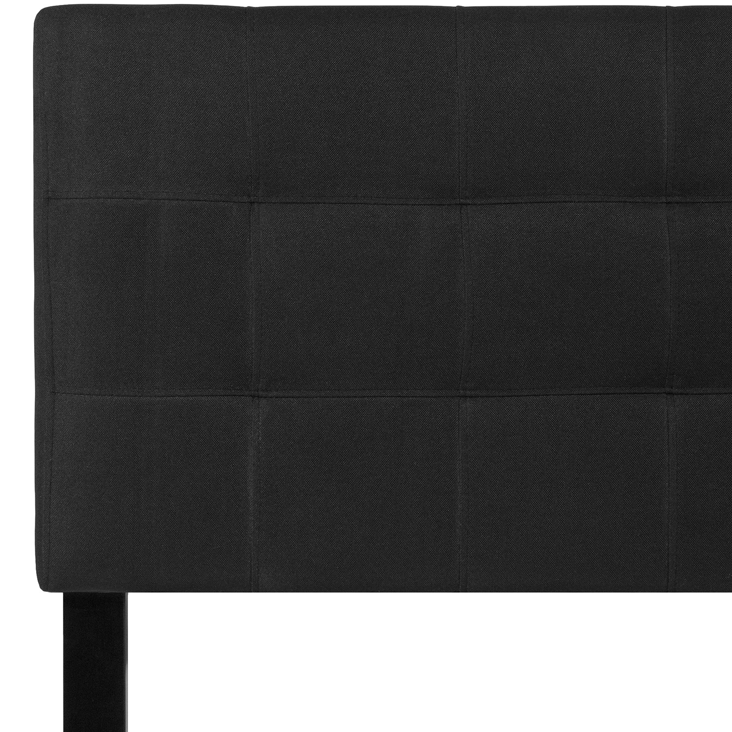 BLNK Bedford Fabric Tufted Upholstered Headboard - Black, Twin Size