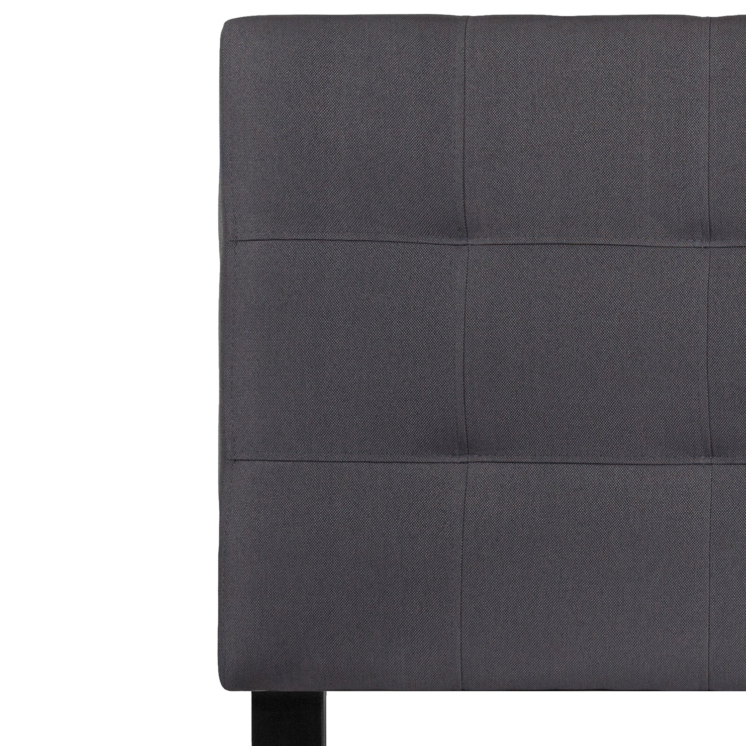 BLNK Bedford Fabric Tufted Upholstered Headboard - Dark Gray, Twin Size