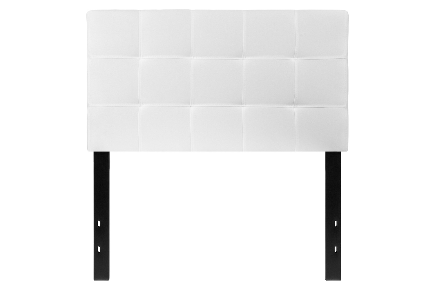 BLNK Bedford Fabric Tufted Upholstered Headboard - White, Twin Size