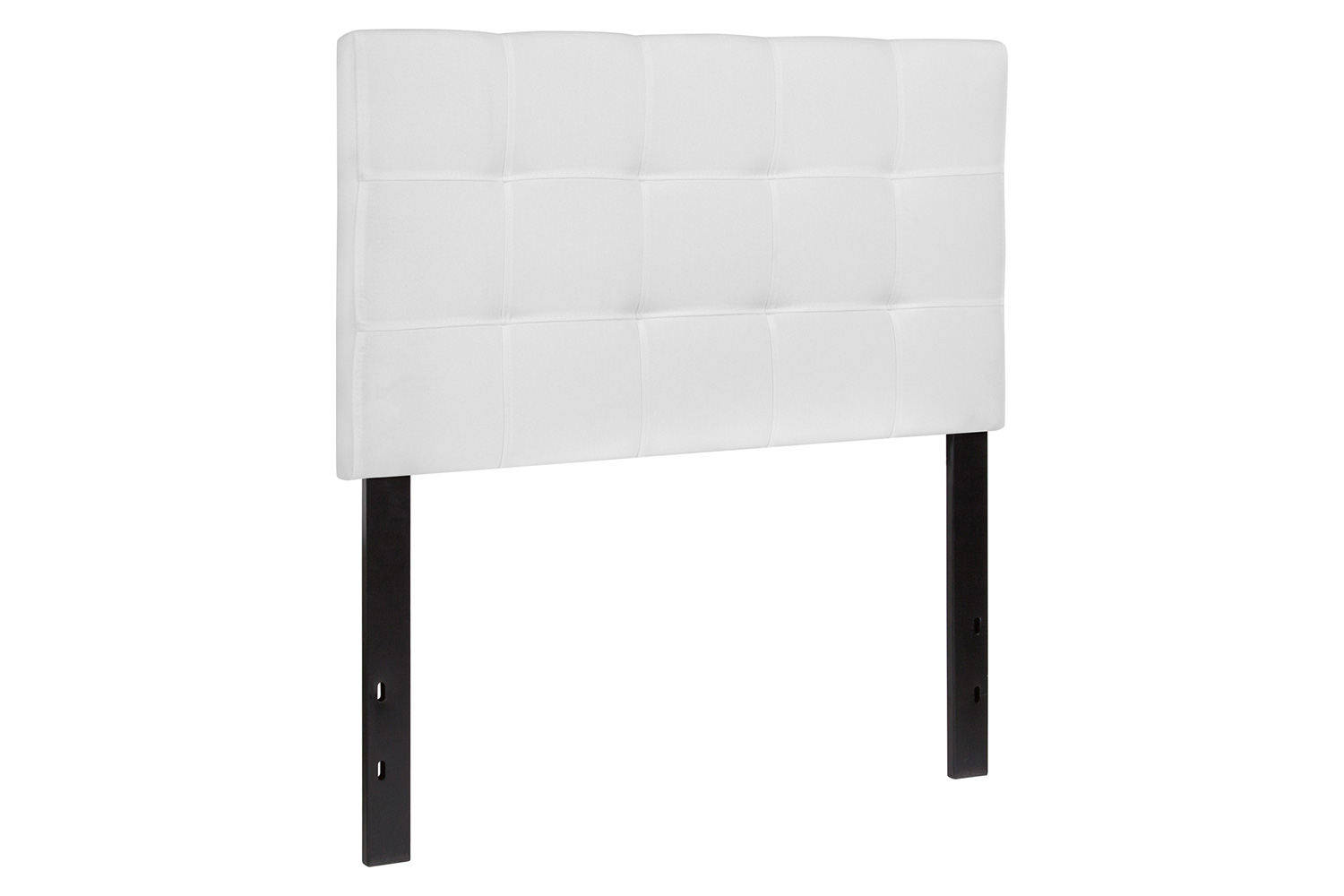 BLNK Bedford Fabric Tufted Upholstered Headboard - White, Twin Size