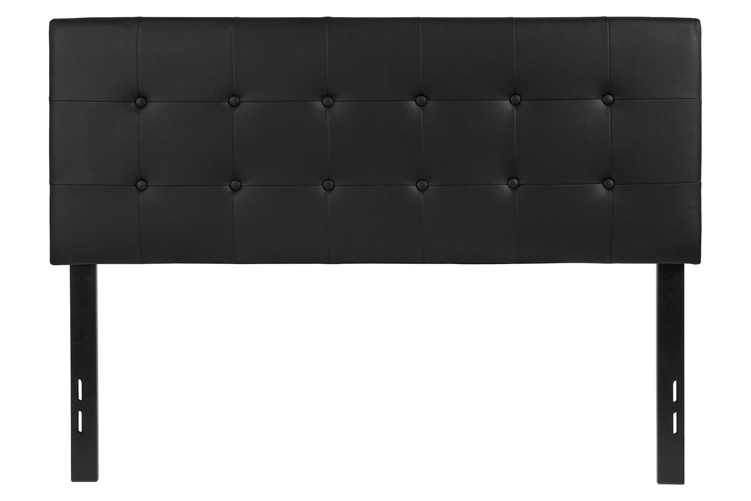 BLNK Lennox Vinyl Tufted Upholstered Headboard - Black, Full Size