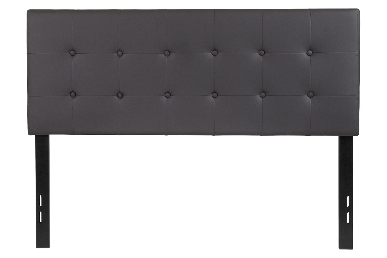 BLNK Lennox Vinyl Tufted Upholstered Headboard - Gray, Full Size