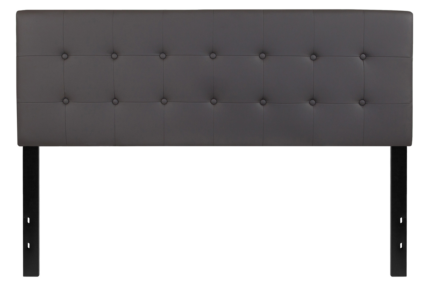 BLNK Lennox Vinyl Tufted Upholstered Headboard - Gray, Queen Size