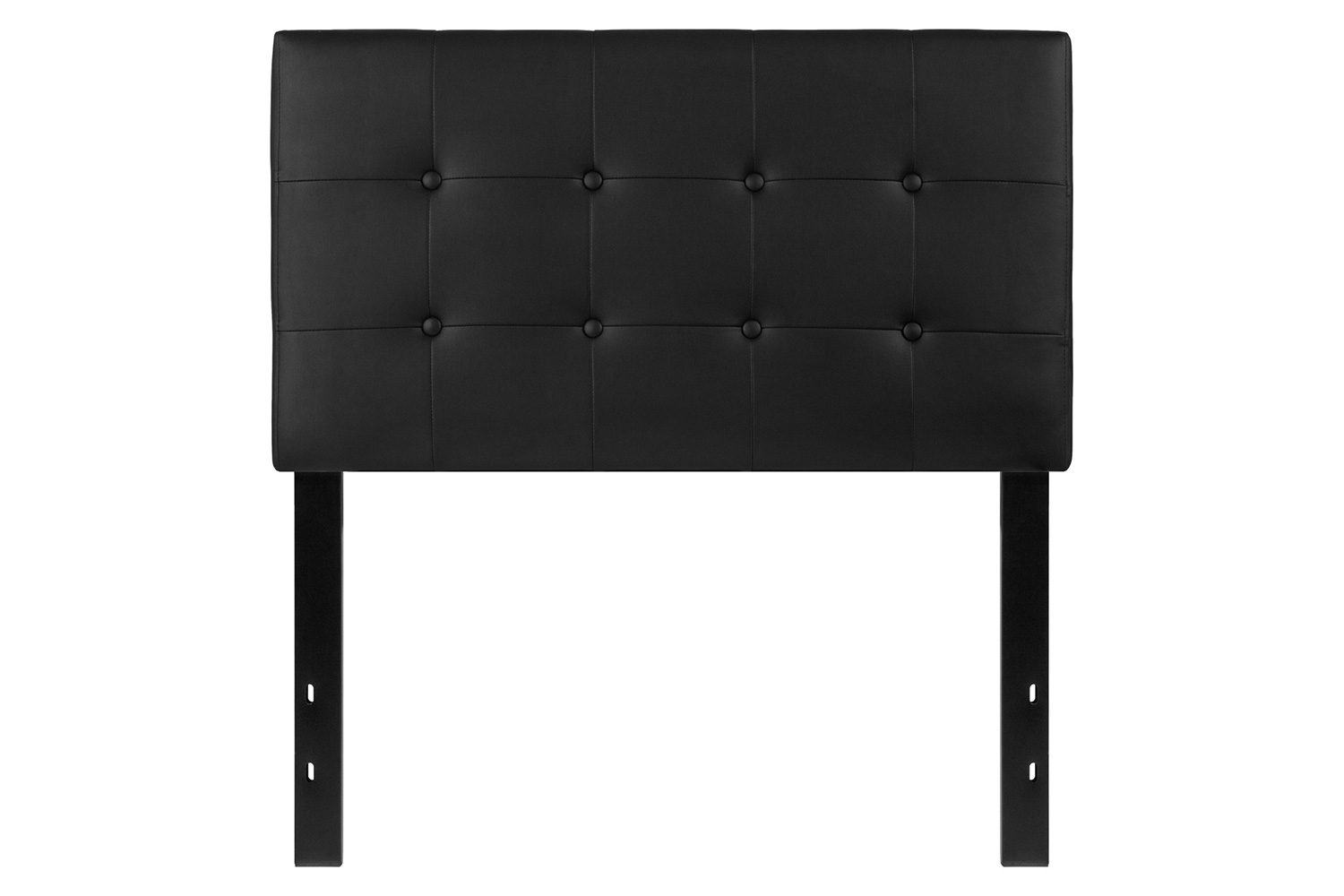 BLNK Lennox Vinyl Tufted Upholstered Headboard - Black, Twin Size