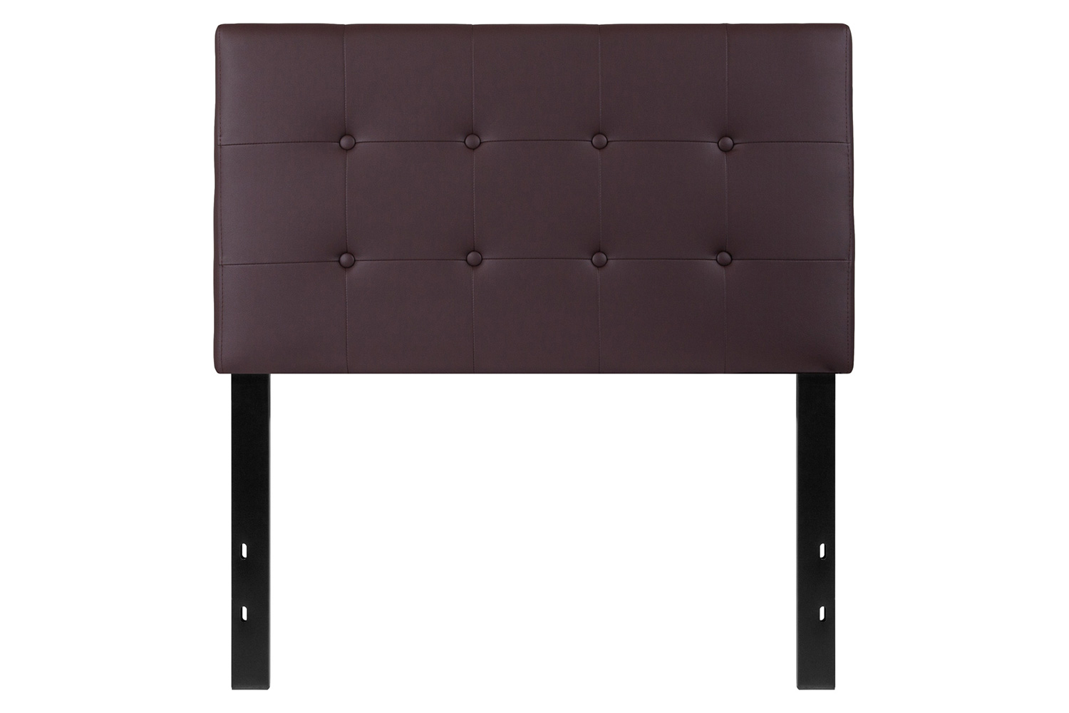 BLNK Lennox Vinyl Tufted Upholstered Headboard - Brown, Twin Size