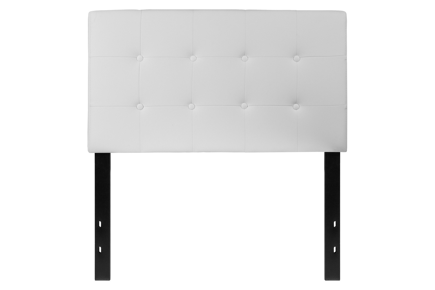 BLNK Lennox Vinyl Tufted Upholstered Headboard - White, Twin Size