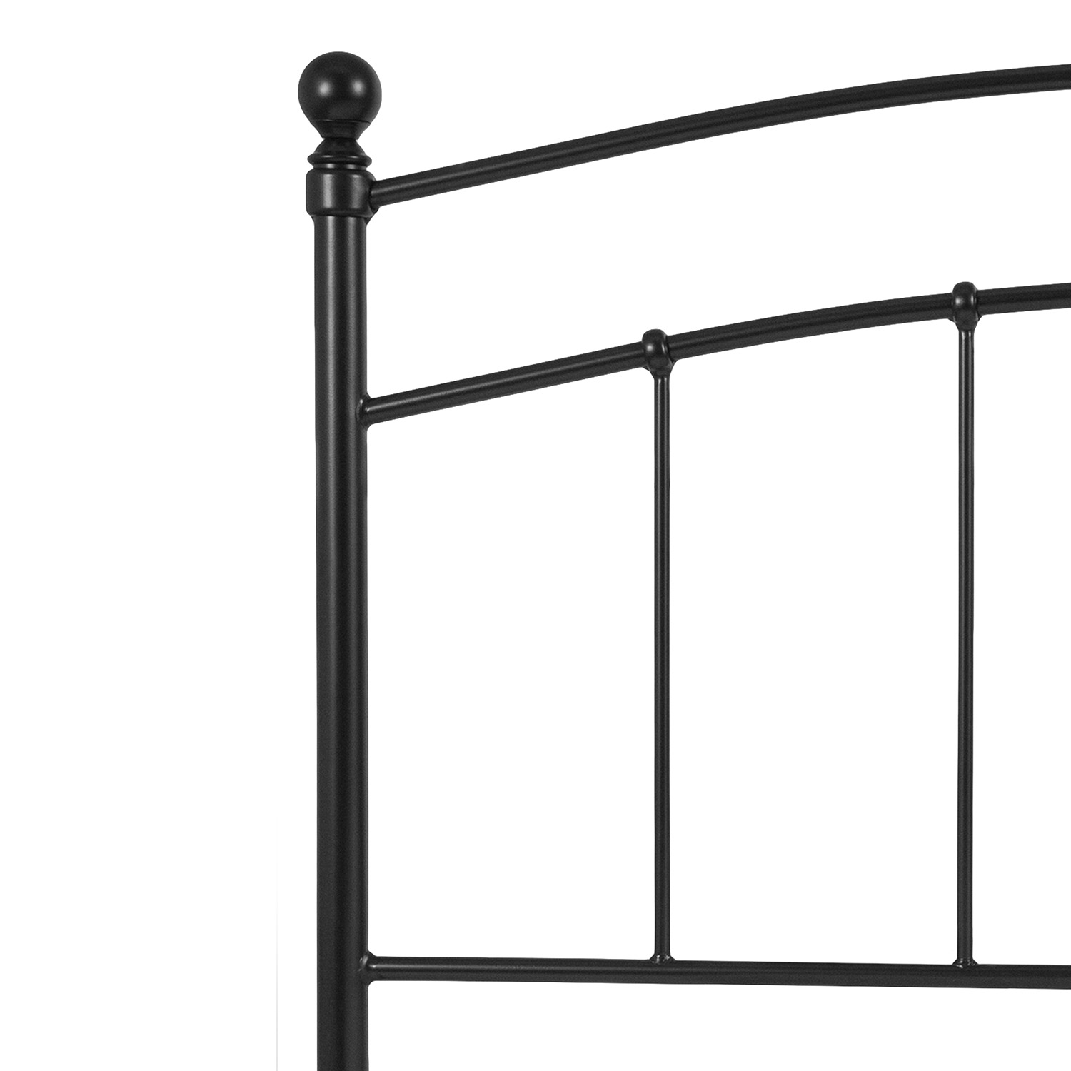 BLNK Woodstock Metal Decorative Headboard - Black, Full Size