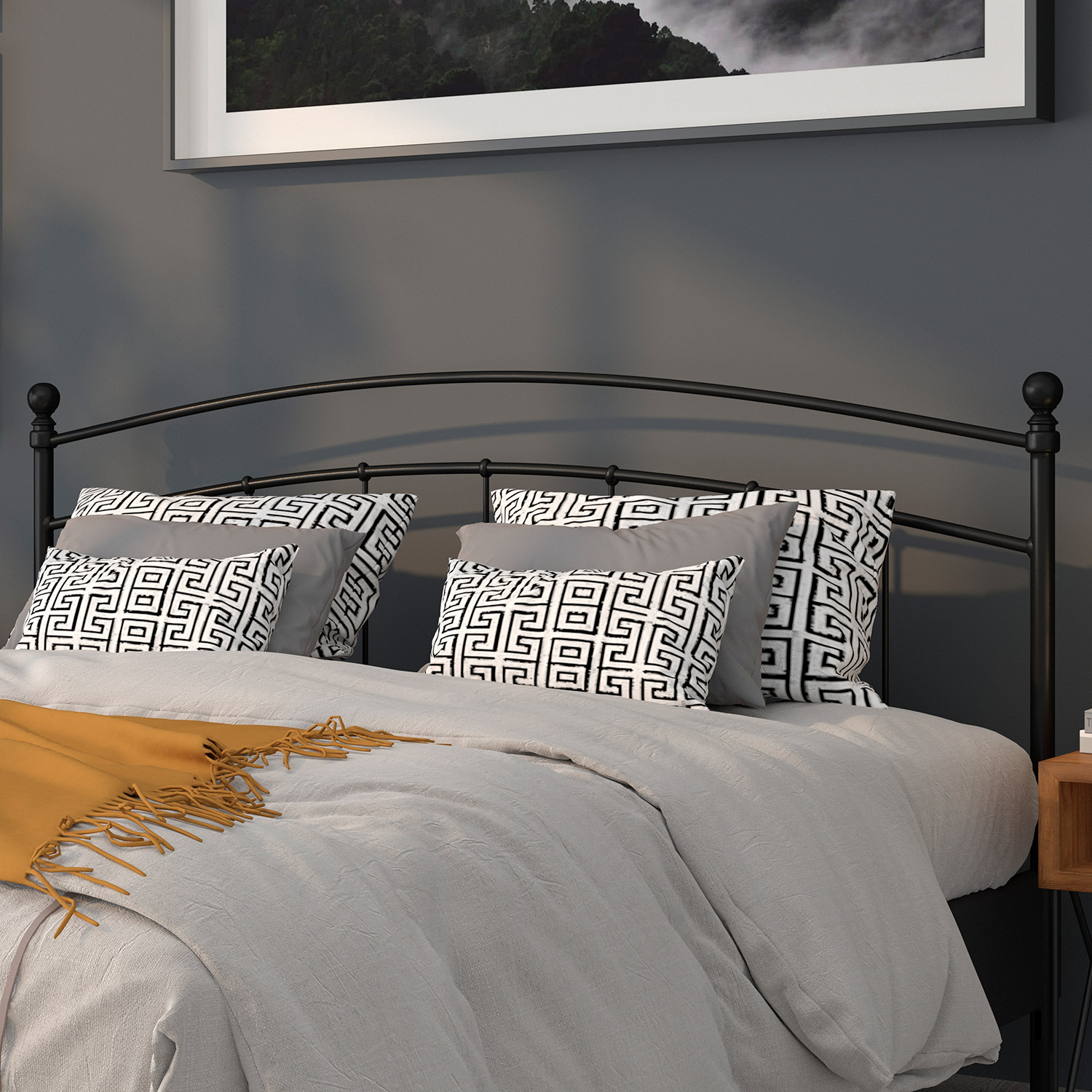 BLNK Woodstock Metal Decorative Headboard