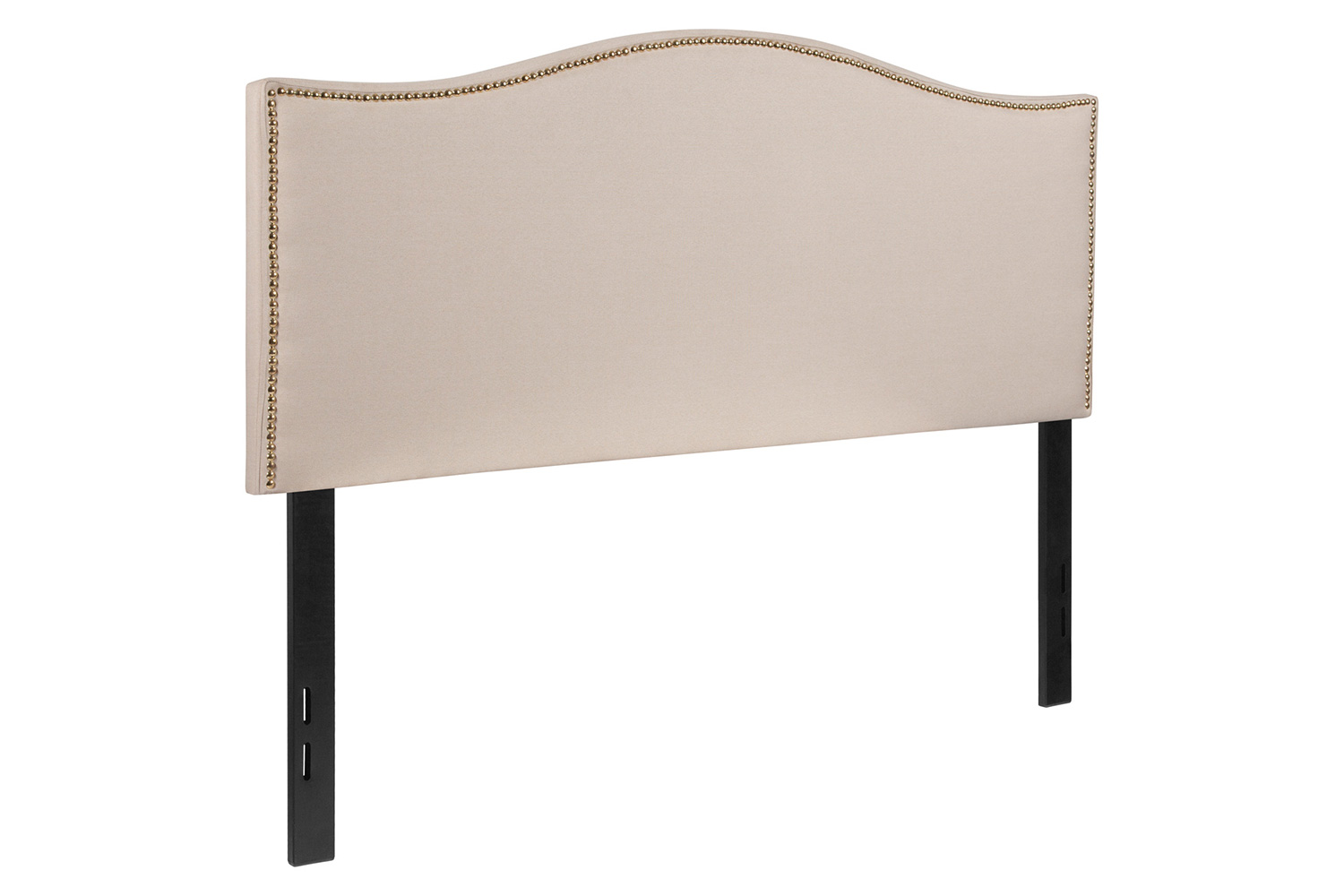 BLNK™ Lexington Fabric Upholstered Headboard with Accent Nail Trim - Beige, Full Size