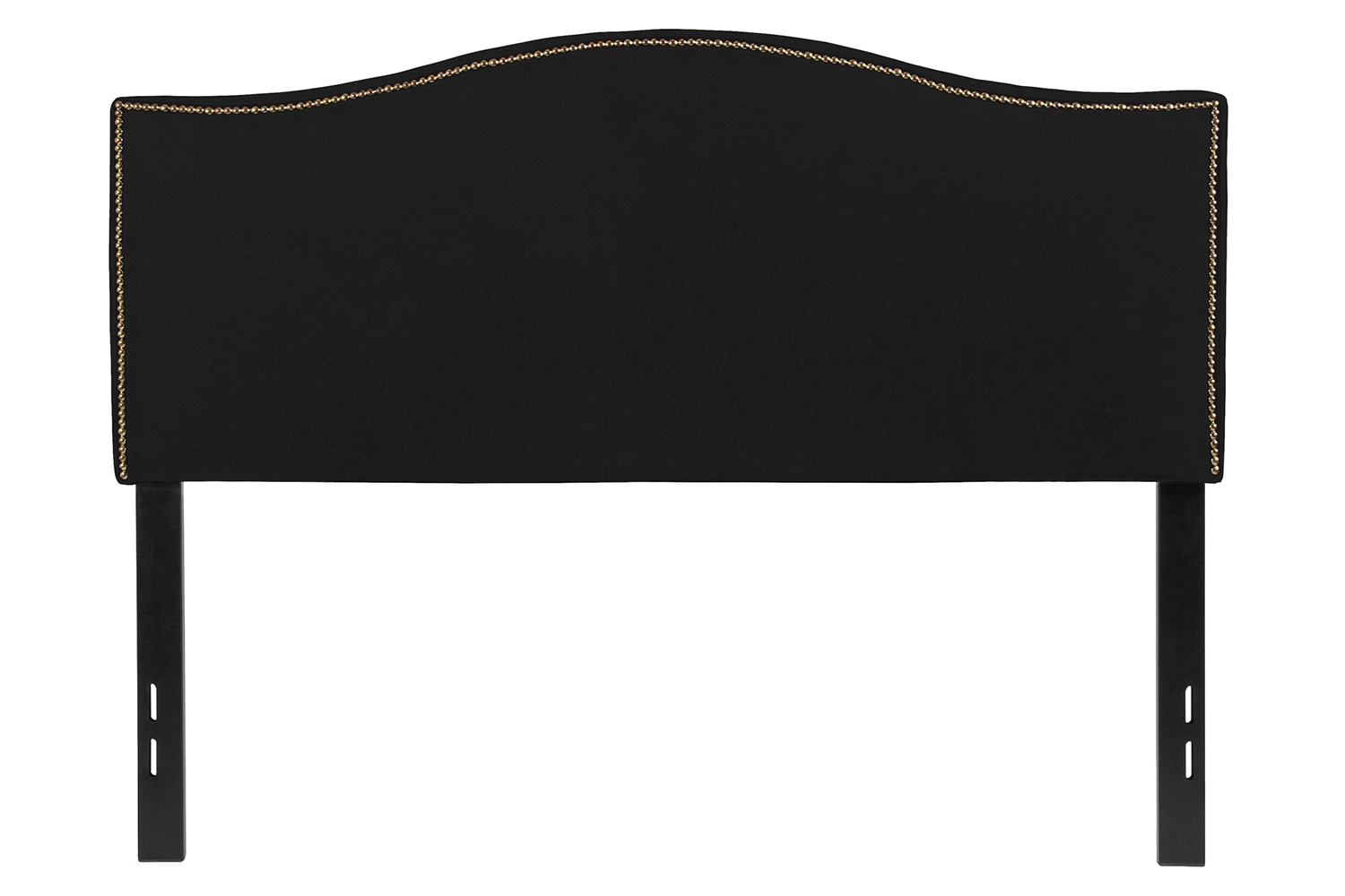 BLNK™ Lexington Fabric Upholstered Headboard with Accent Nail Trim - Black, Full Size