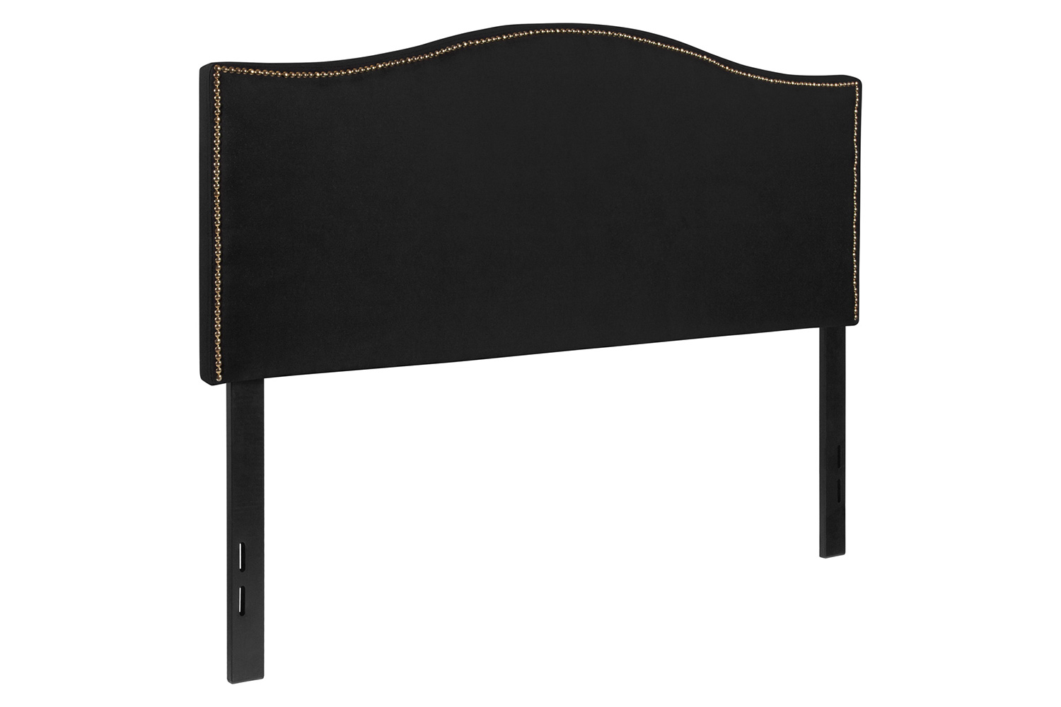 BLNK™ Lexington Fabric Upholstered Headboard with Accent Nail Trim - Black, Full Size