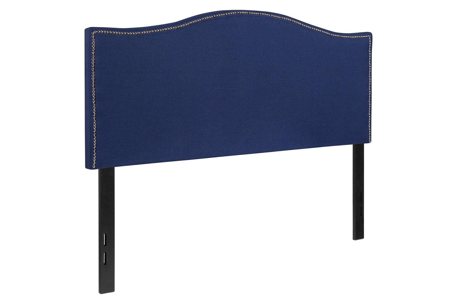 BLNK Lexington Fabric Upholstered Headboard with Accent Nail Trim - Navy, Full Size