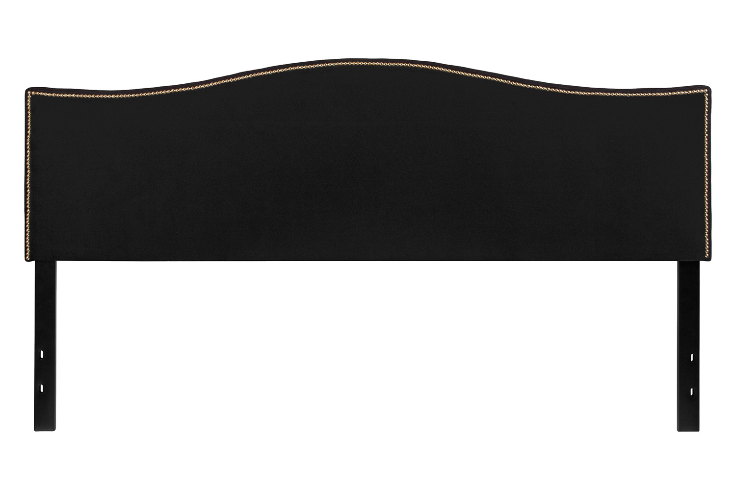 BLNK™ Lexington Fabric Upholstered Headboard with Accent Nail Trim - Black, King Size