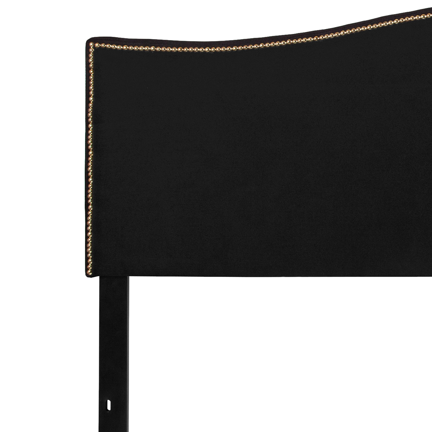 BLNK™ Lexington Fabric Upholstered Headboard with Accent Nail Trim - Black, King Size