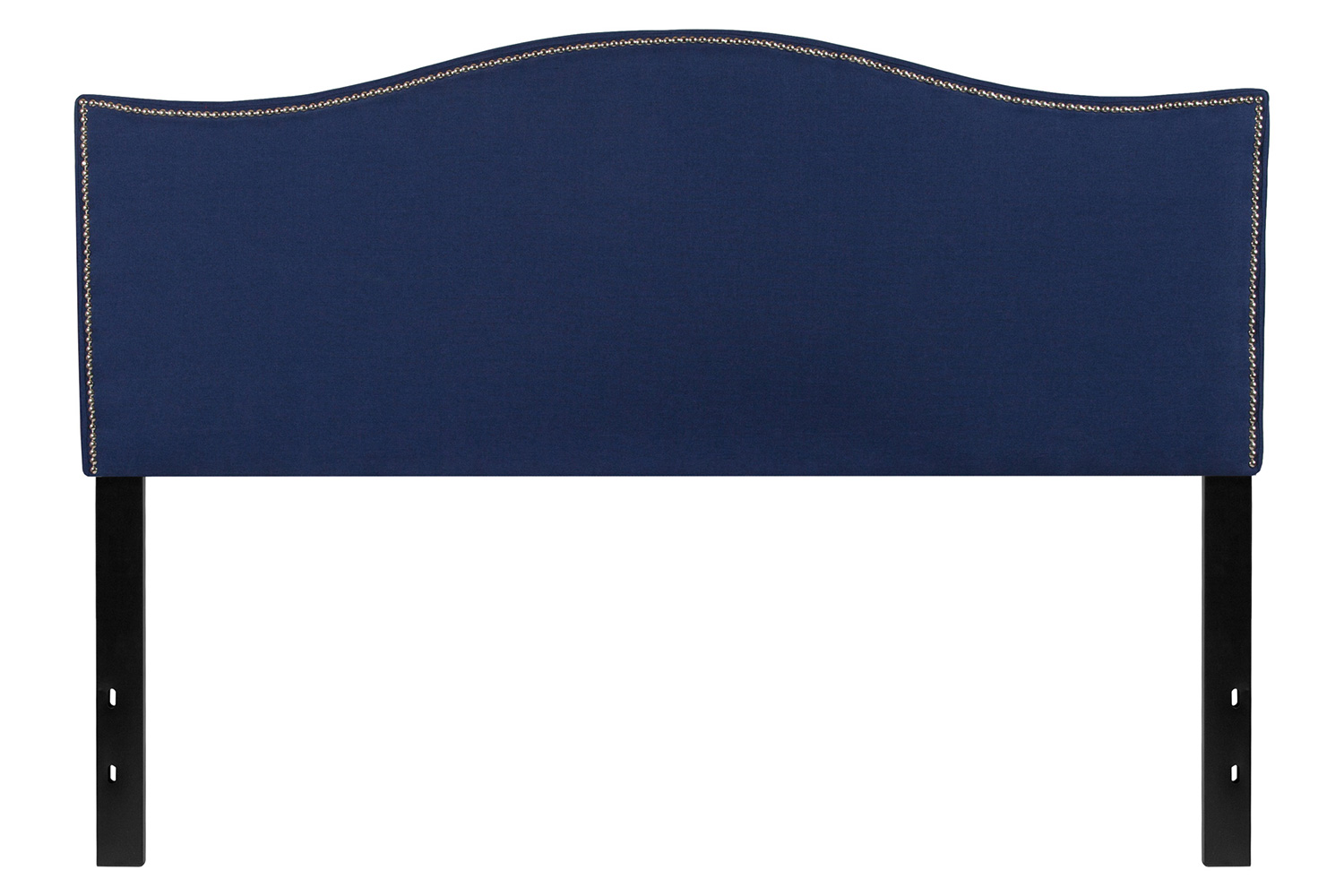 BLNK™ Lexington Fabric Upholstered Headboard with Accent Nail Trim - Navy, Queen Size