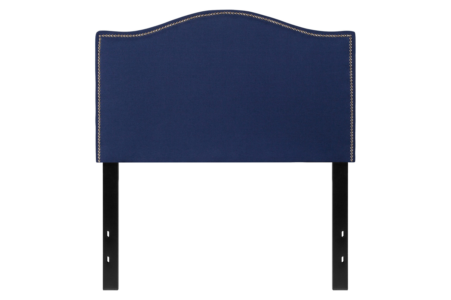 BLNK Lexington Fabric Upholstered Headboard with Accent Nail Trim - Navy, Twin Size