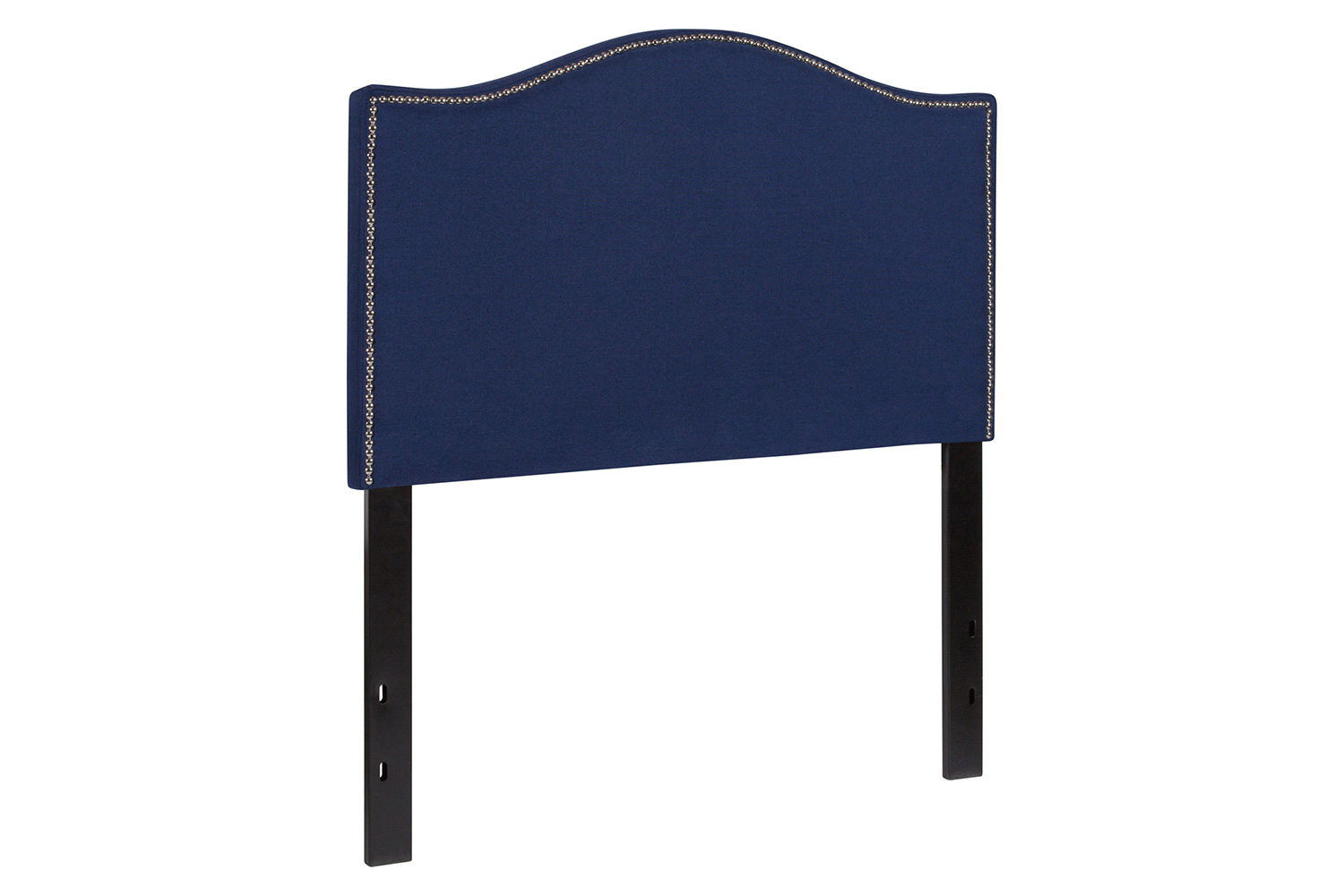 BLNK Lexington Fabric Upholstered Headboard with Accent Nail Trim - Navy, Twin Size