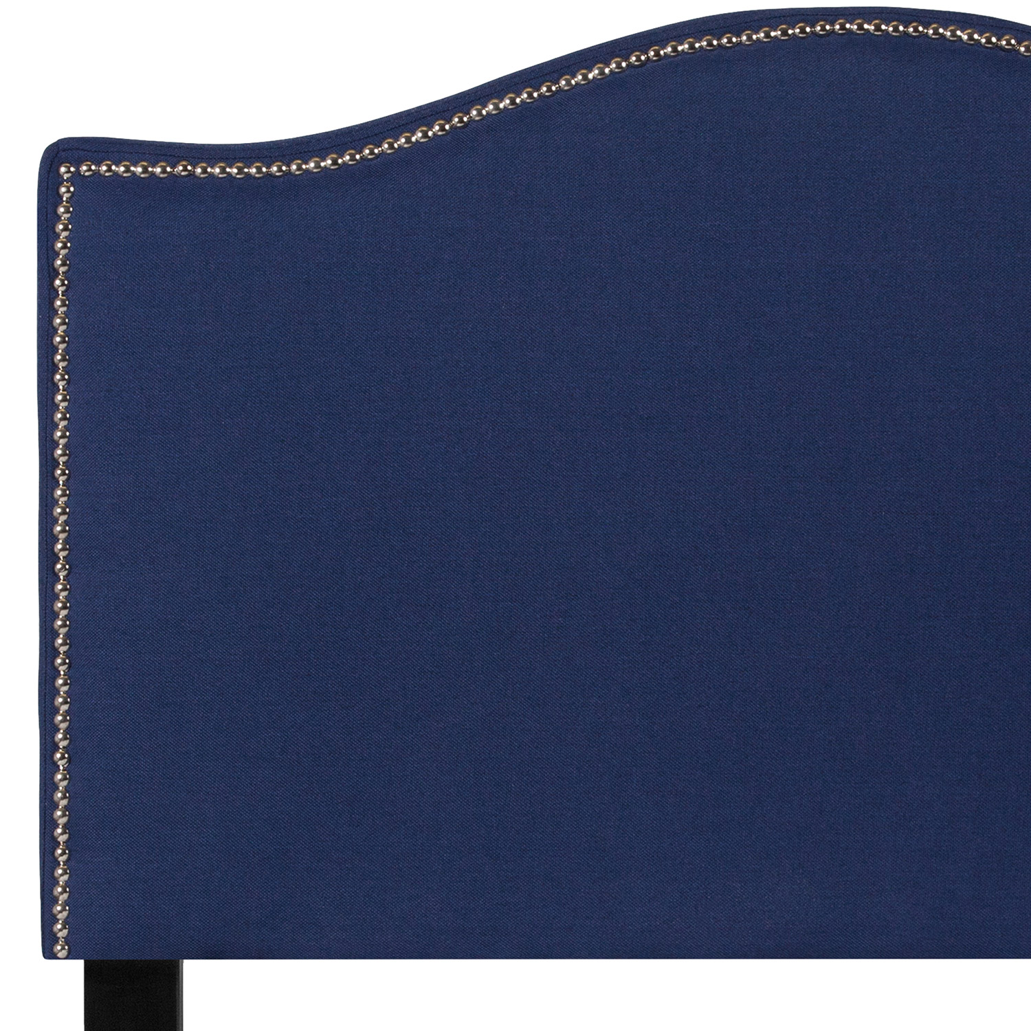 BLNK Lexington Fabric Upholstered Headboard with Accent Nail Trim - Navy, Twin Size