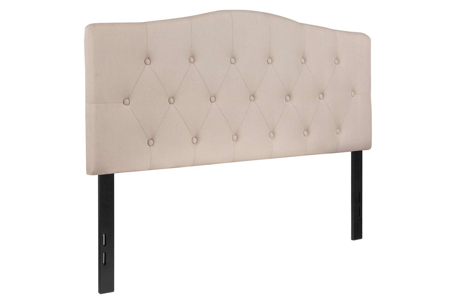 BLNK Cambridge Fabric Tufted Upholstered Headboard - Beige, Full Size