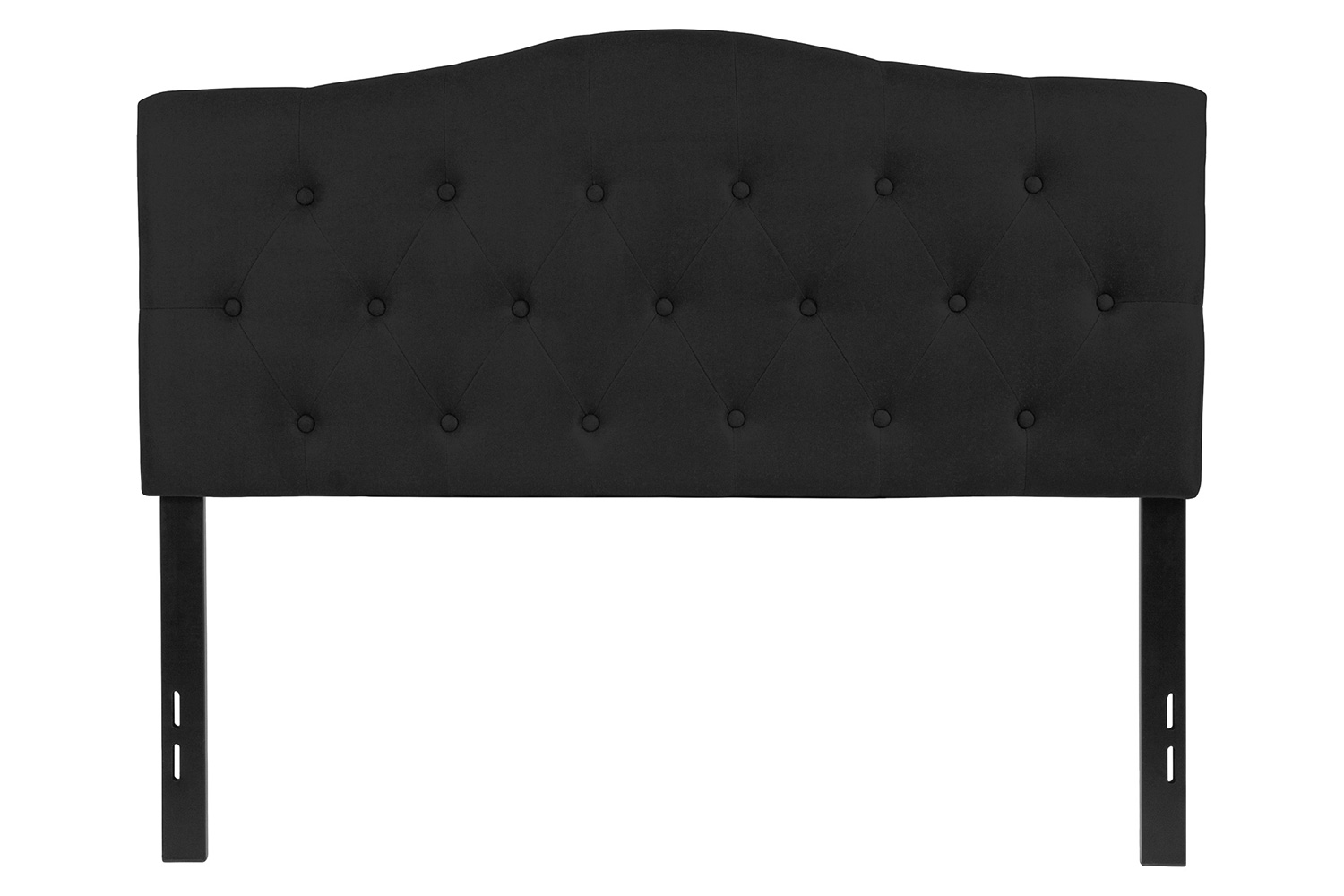 BLNK Cambridge Fabric Tufted Upholstered Headboard - Black, Full Size