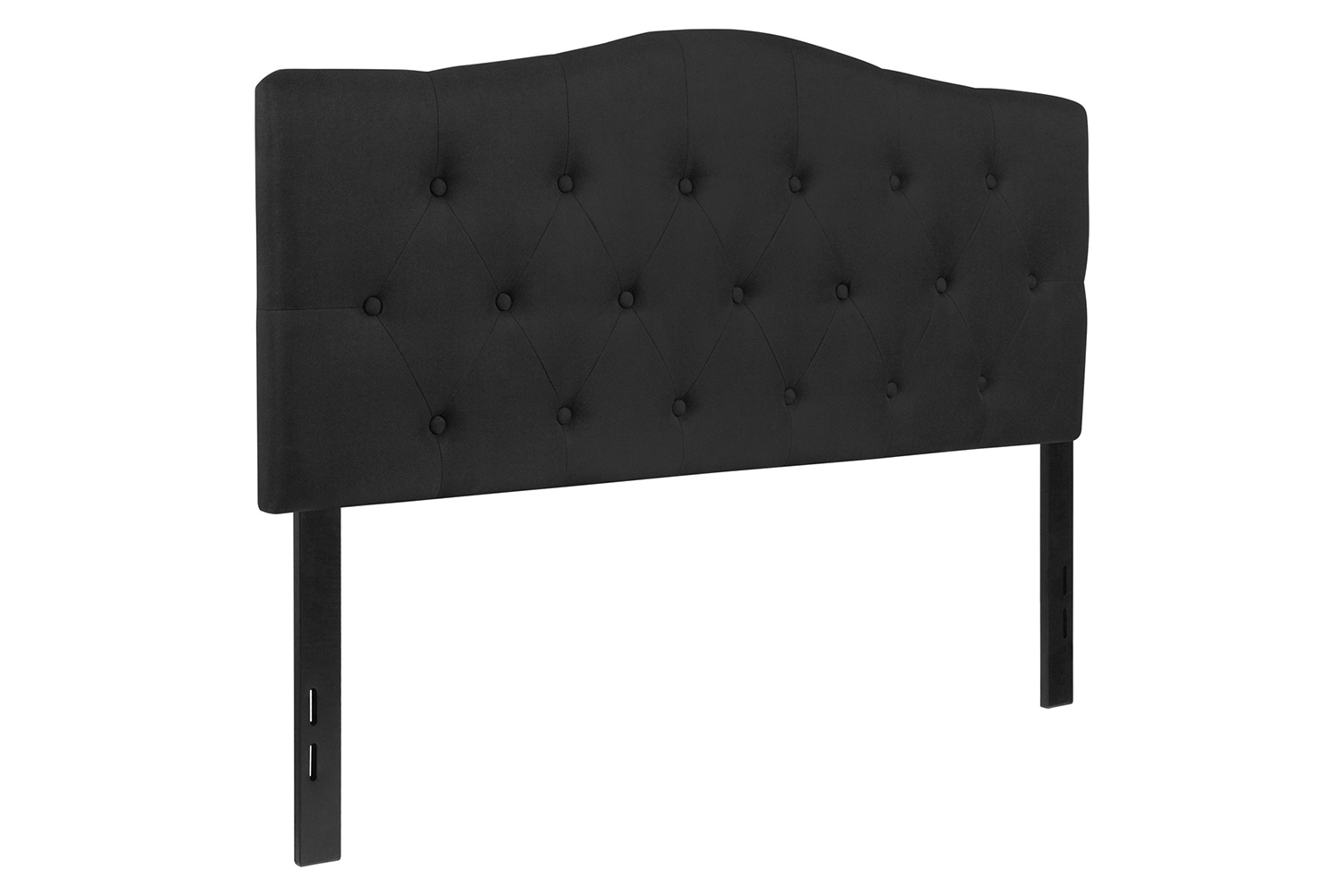 BLNK Cambridge Fabric Tufted Upholstered Headboard - Black, Full Size