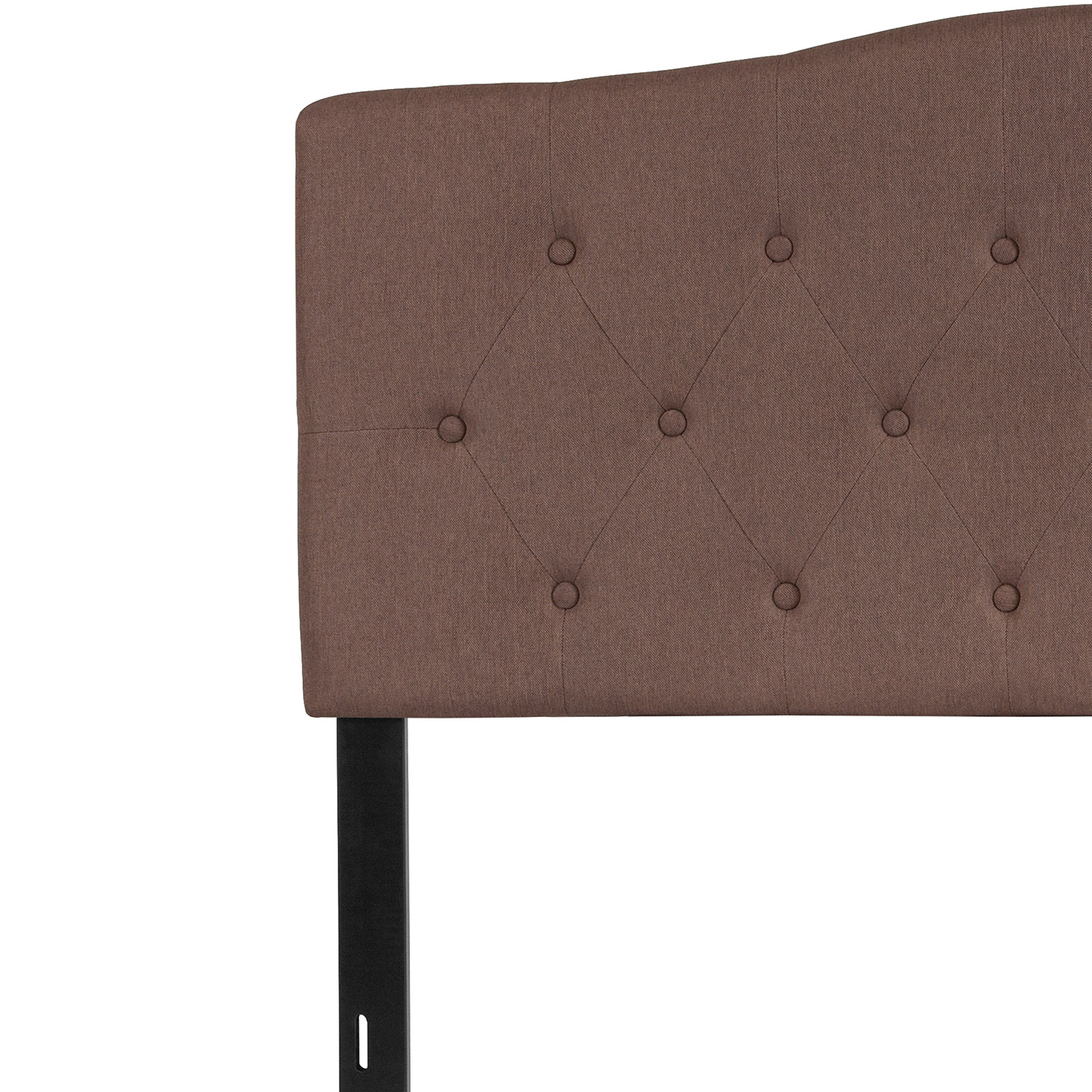 BLNK Cambridge Fabric Tufted Upholstered Headboard - Camel, Full Size