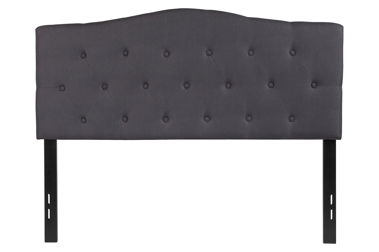 BLNK Cambridge Fabric Tufted Upholstered Headboard - Dark Gray, Full Size