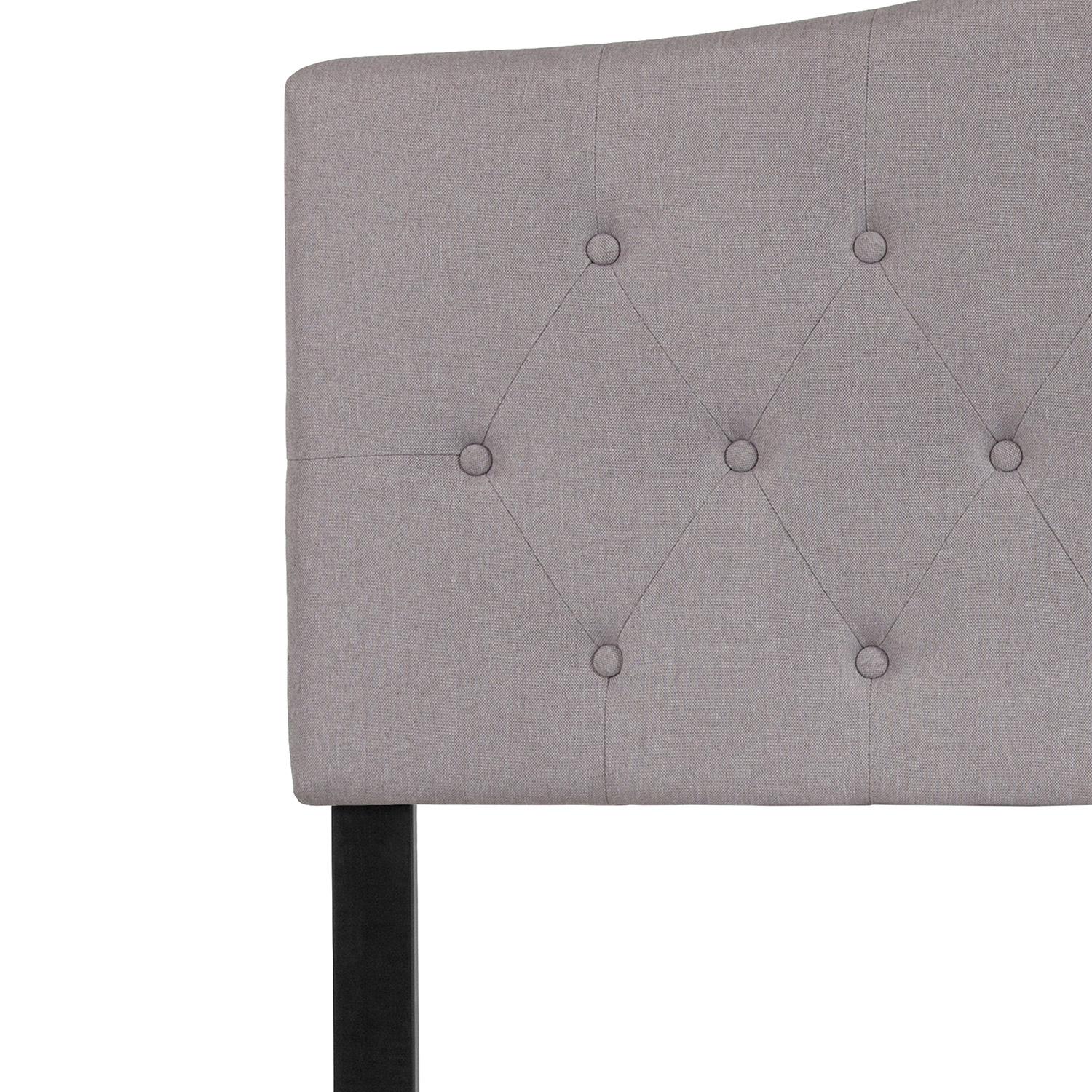 BLNK Cambridge Fabric Tufted Upholstered Headboard - Light Gray, Full Size