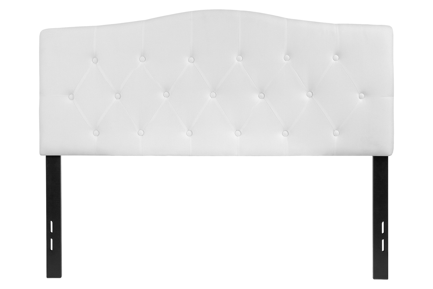 BLNK Cambridge Fabric Tufted Upholstered Headboard - White, Full Size