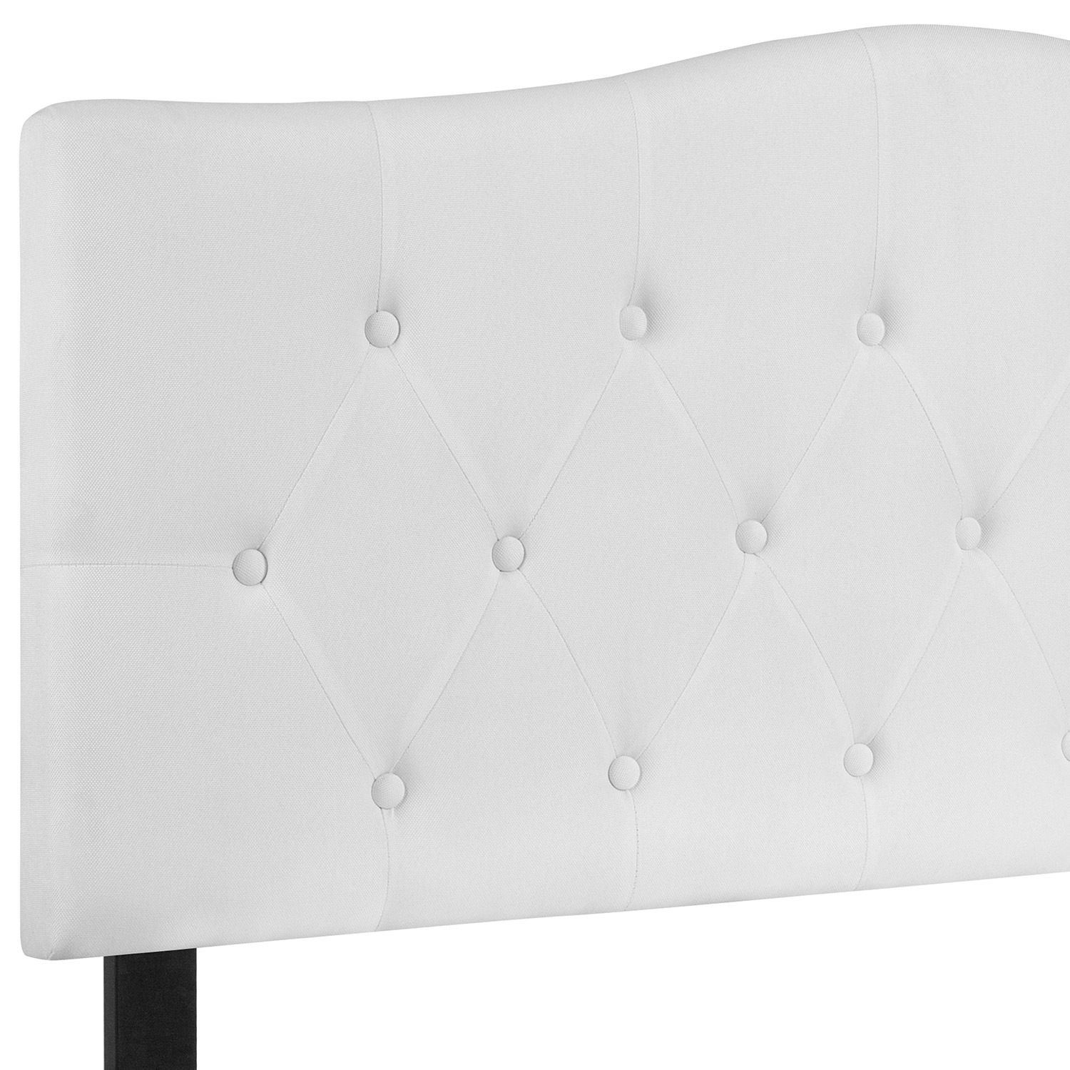 BLNK Cambridge Fabric Tufted Upholstered Headboard - White, Full Size