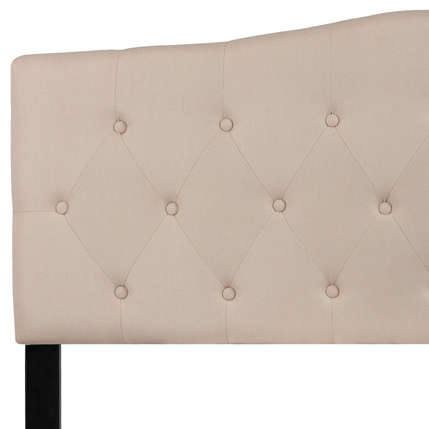 BLNK Cambridge Fabric Tufted Upholstered Headboard - Beige, Queen Size