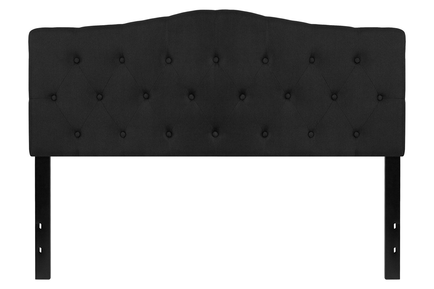 BLNK Cambridge Fabric Tufted Upholstered Headboard - Black, Queen Size