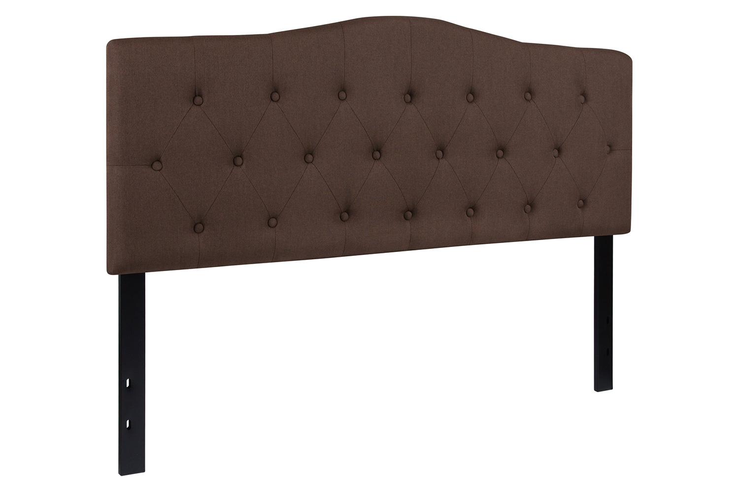 BLNK Cambridge Fabric Tufted Upholstered Headboard - Dark Brown, Queen Size