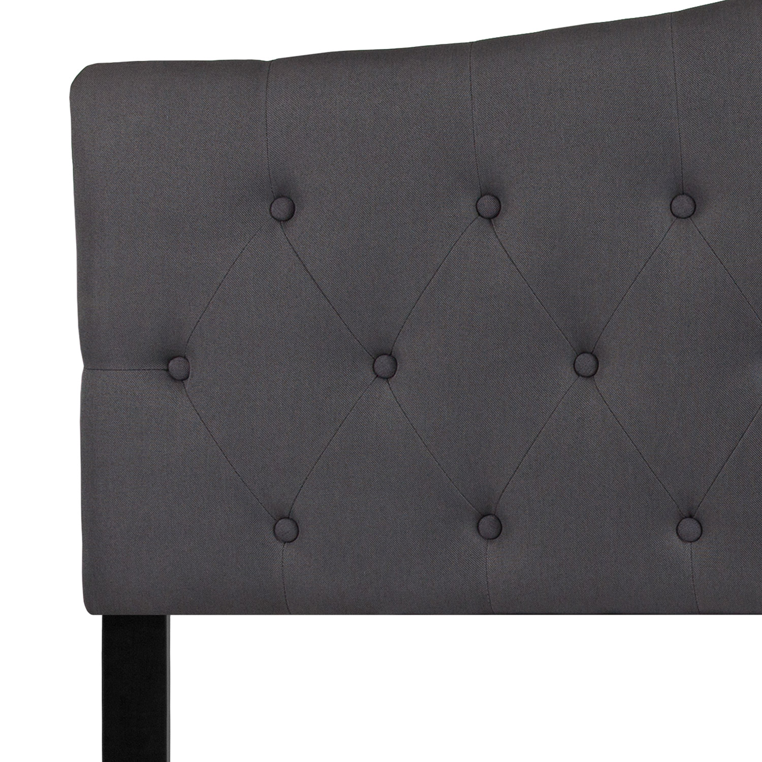 BLNK Cambridge Fabric Tufted Upholstered Headboard - Dark Gray, Queen Size