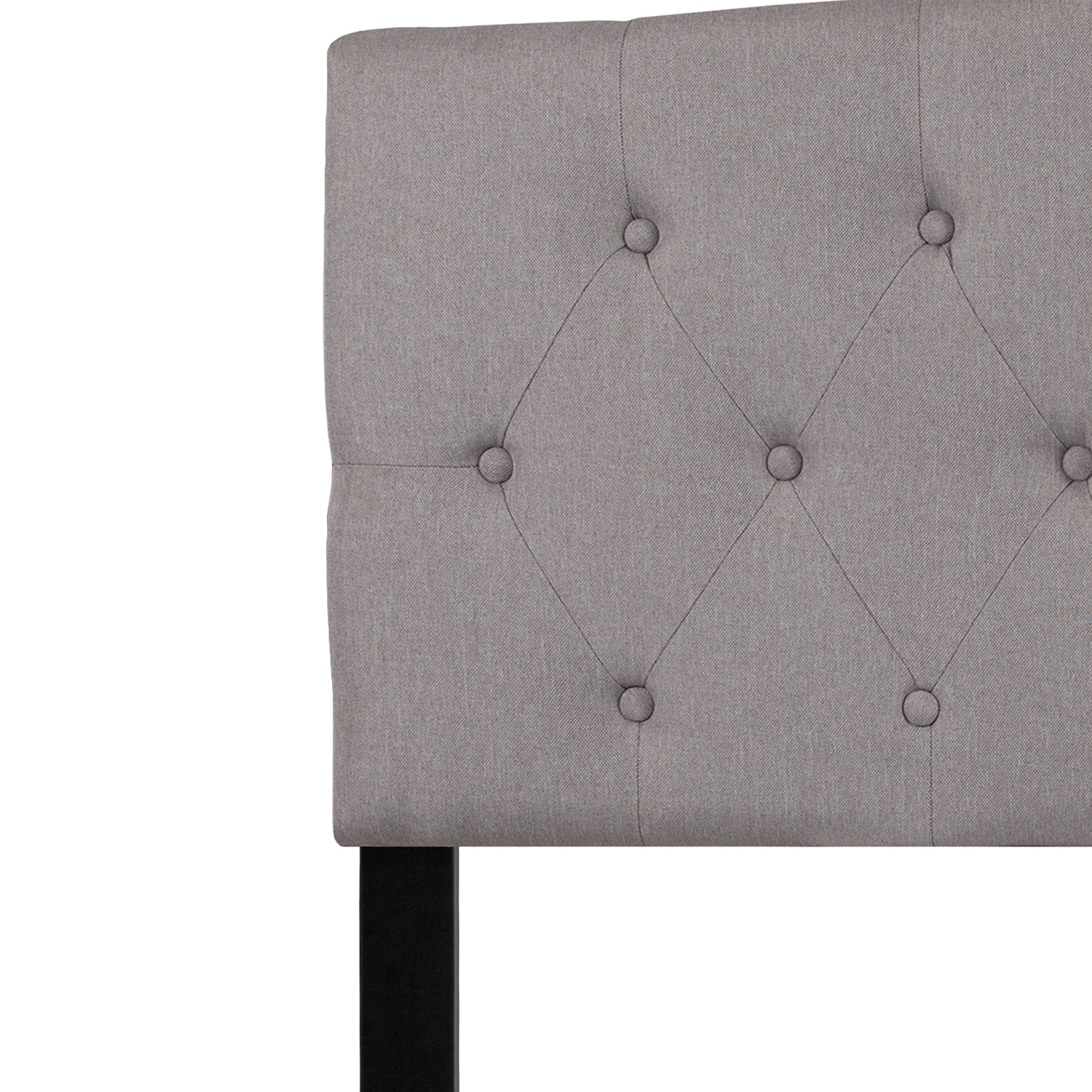 BLNK Cambridge Fabric Tufted Upholstered Headboard - Light Gray, Queen Size