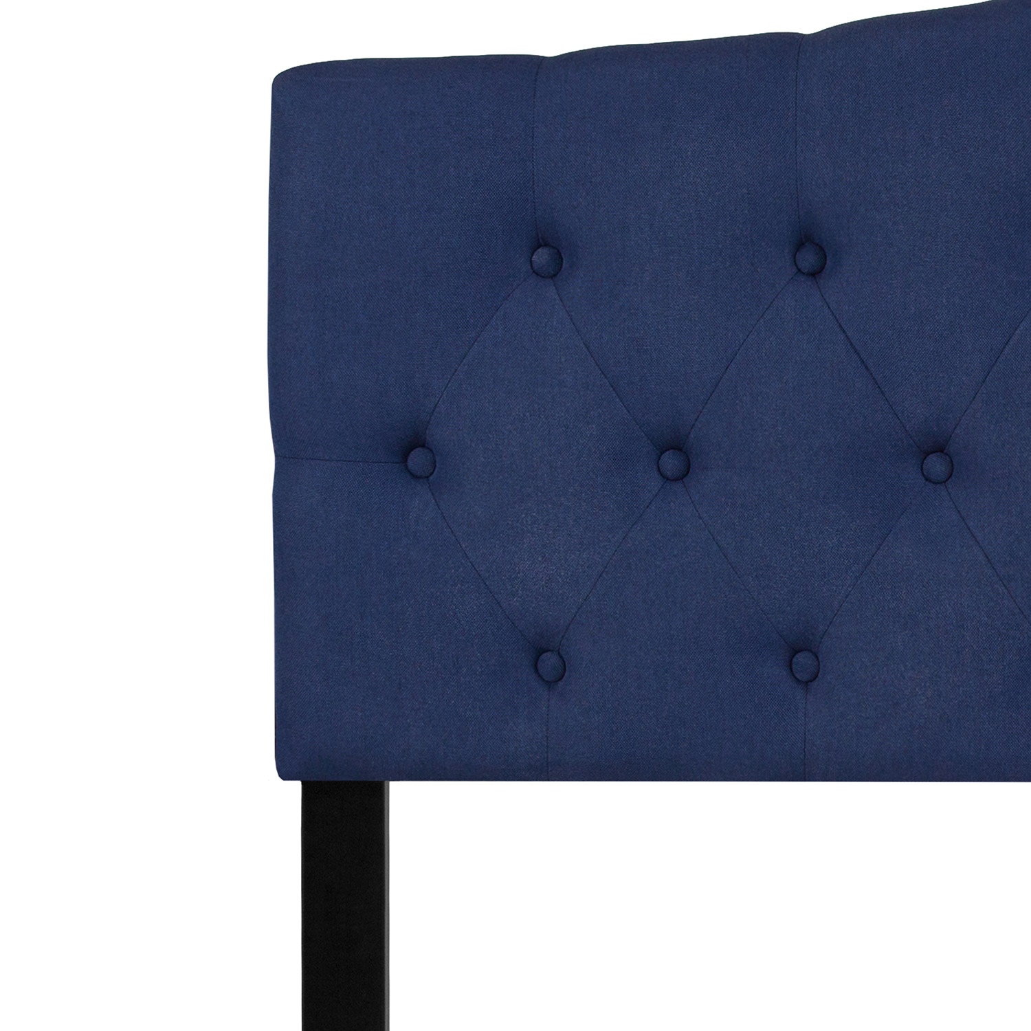 BLNK Cambridge Fabric Tufted Upholstered Headboard - Navy, Queen Size