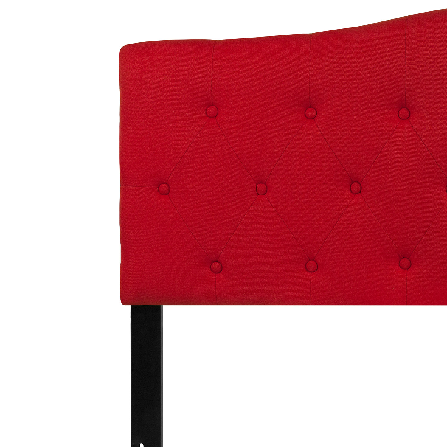 BLNK Cambridge Fabric Tufted Upholstered Headboard - Red, Queen Size