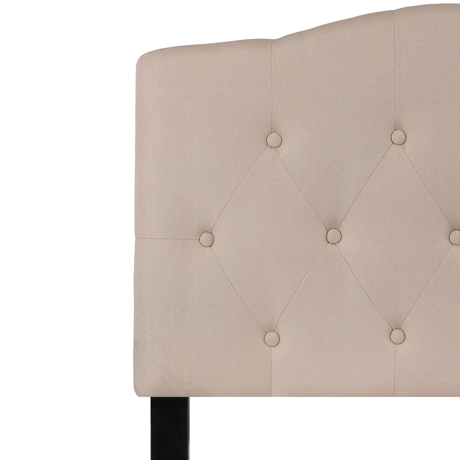 BLNK Cambridge Fabric Tufted Upholstered Headboard - Beige, Twin Size