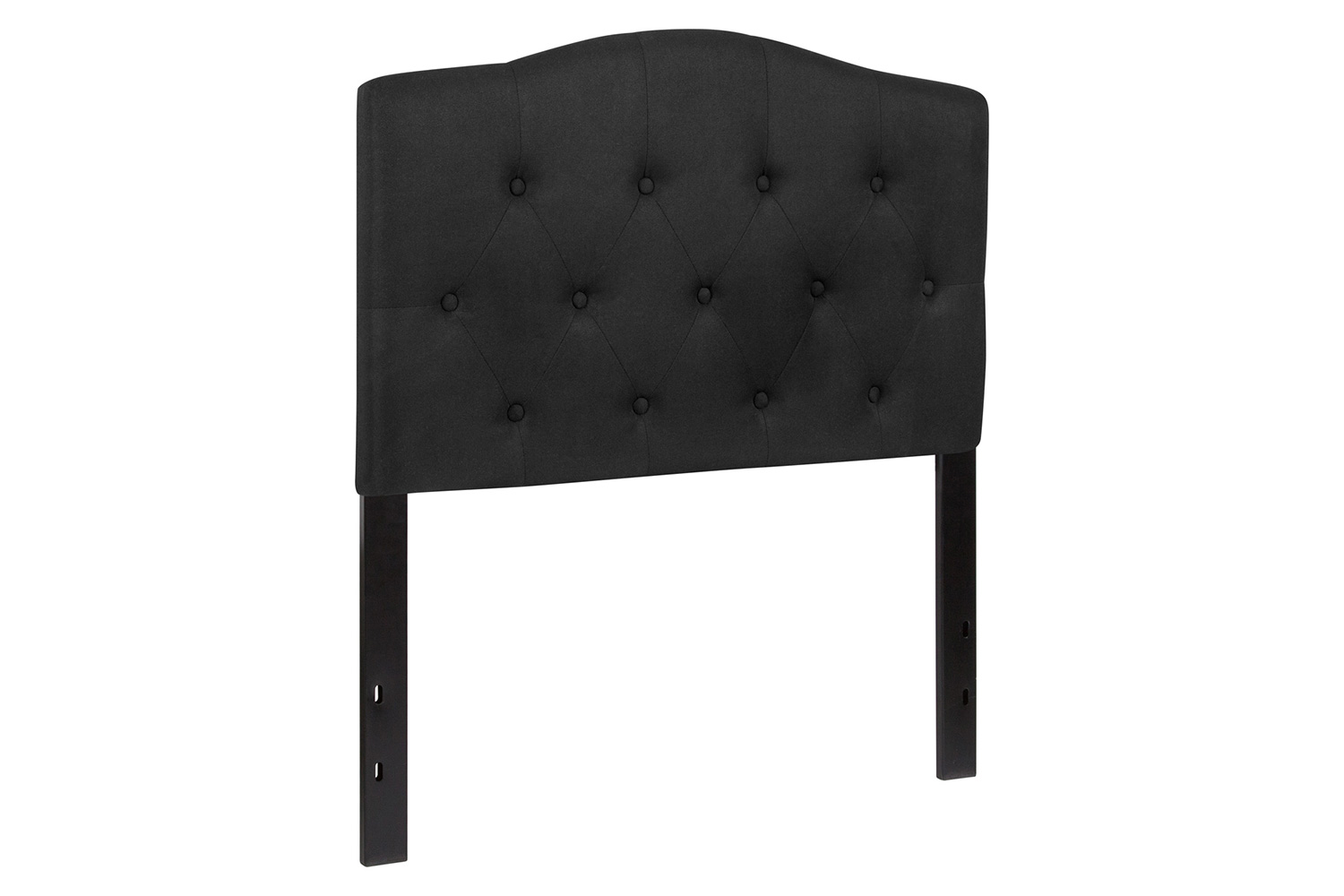 BLNK Cambridge Fabric Tufted Upholstered Headboard - Black, Twin Size