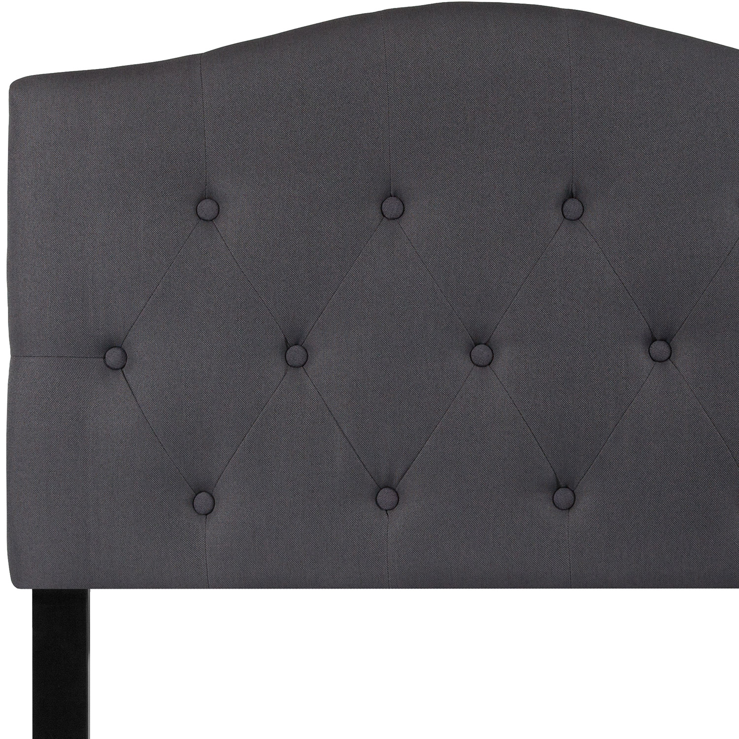 BLNK Cambridge Fabric Tufted Upholstered Headboard - Dark Gray, Twin Size