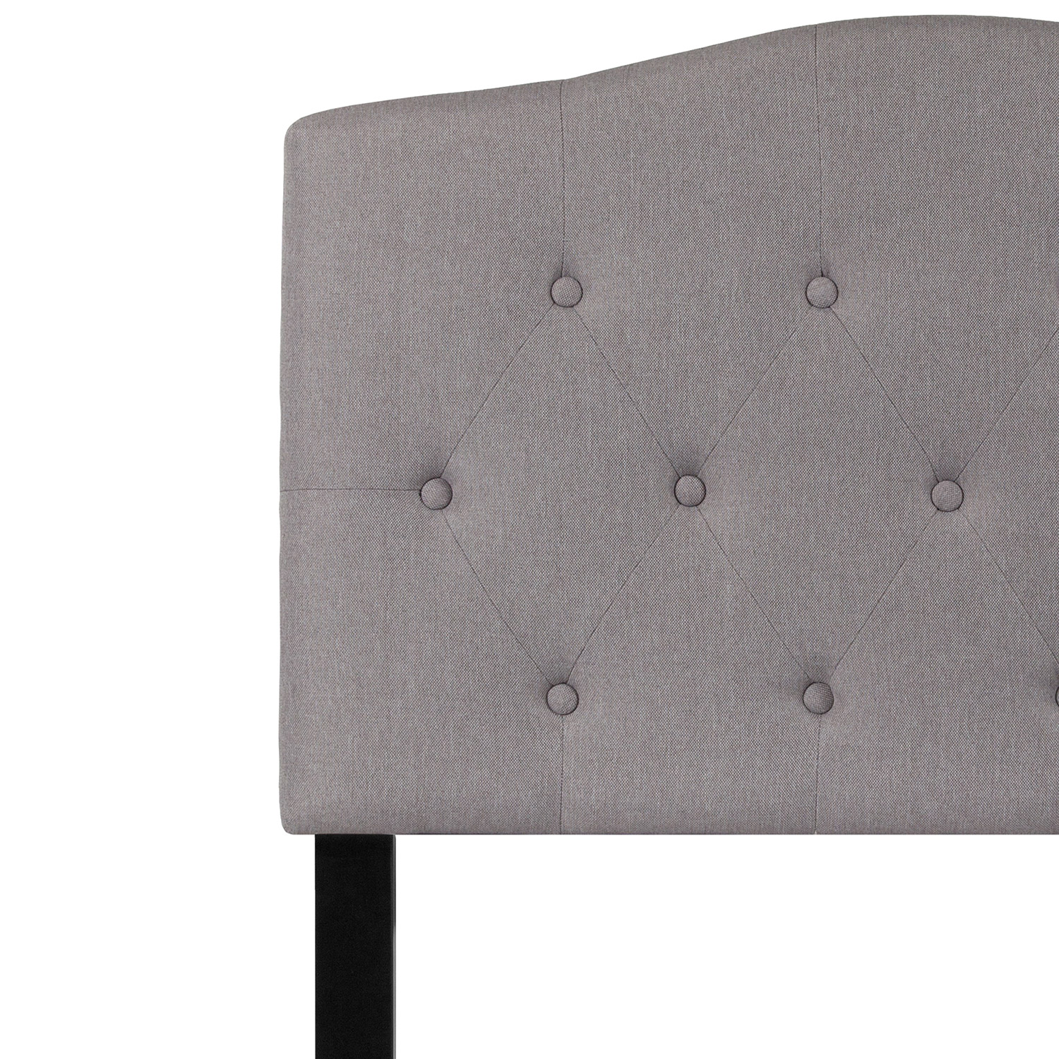 BLNK Cambridge Fabric Tufted Upholstered Headboard - Light Gray, Twin Size