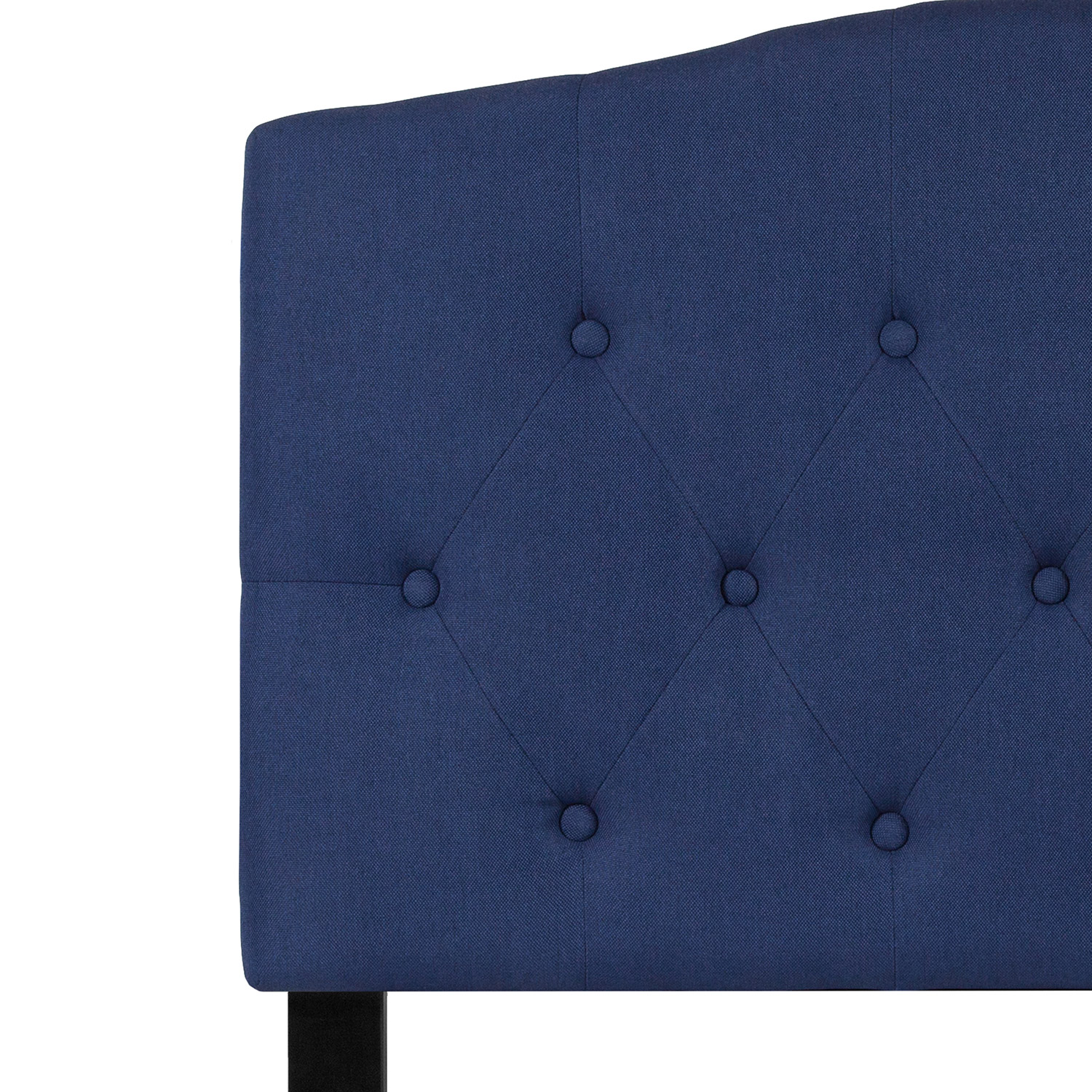 BLNK Cambridge Fabric Tufted Upholstered Headboard - Navy, Twin Size