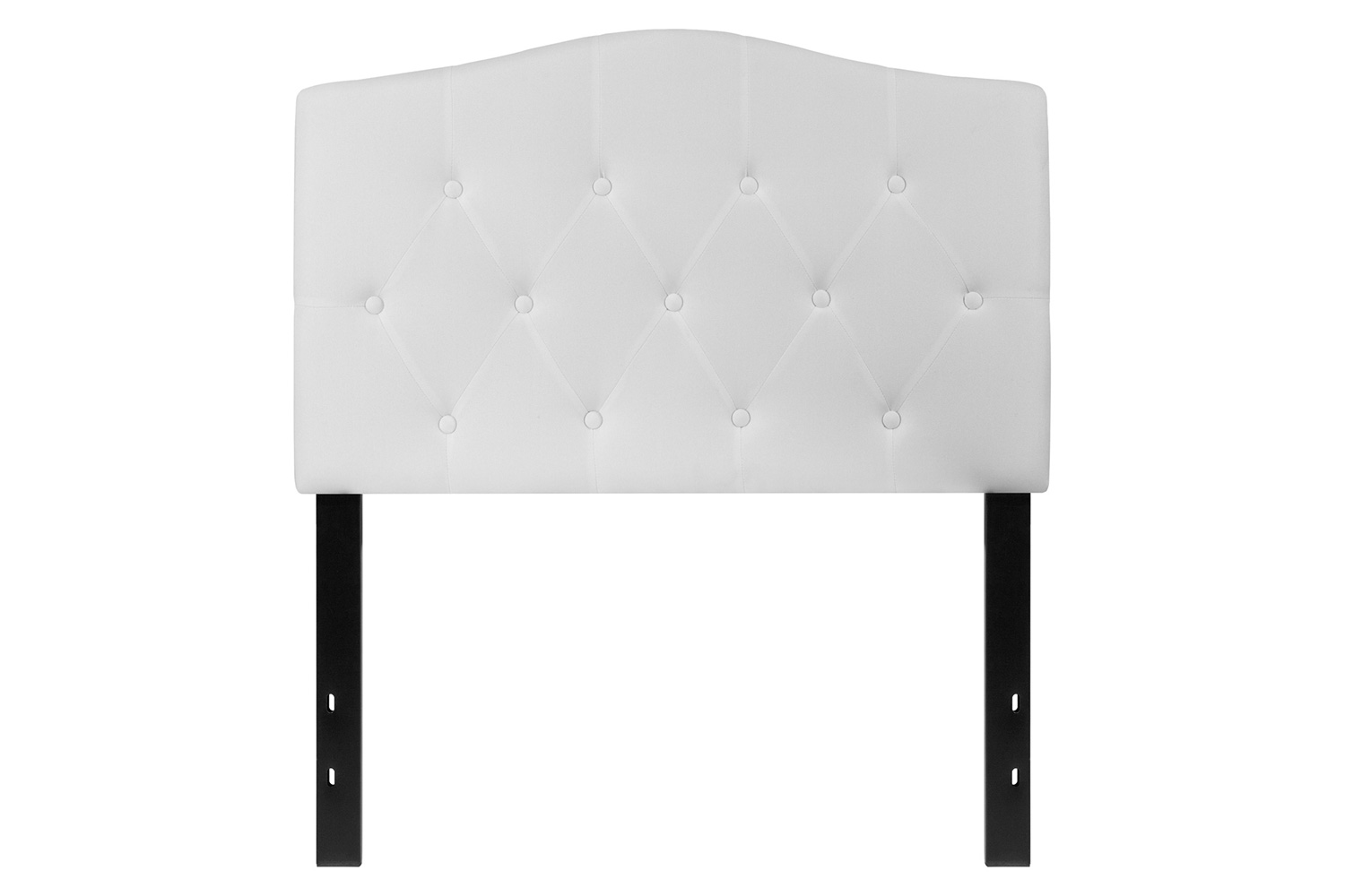 BLNK Cambridge Fabric Tufted Upholstered Headboard - White, Twin Size