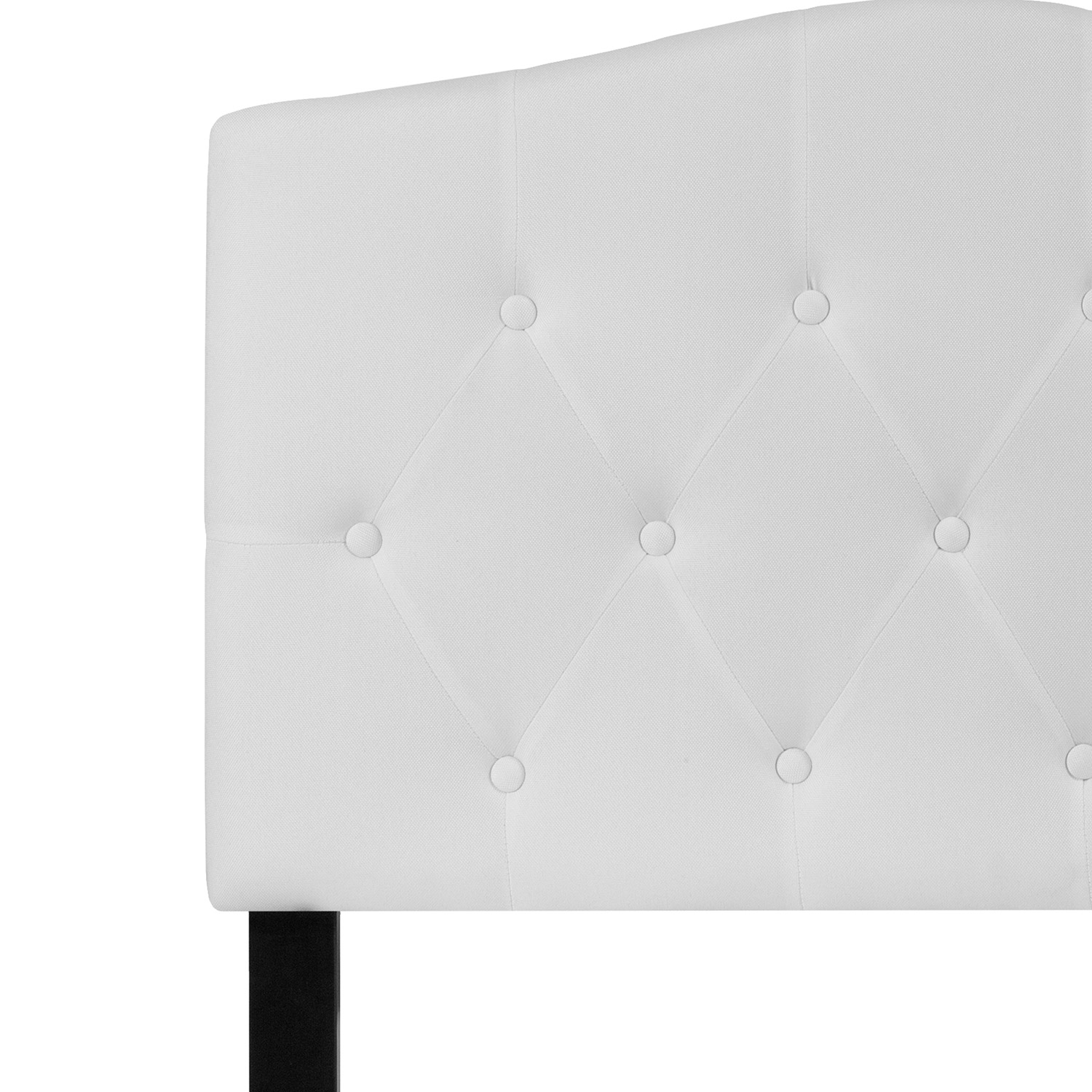 BLNK Cambridge Fabric Tufted Upholstered Headboard - White, Twin Size