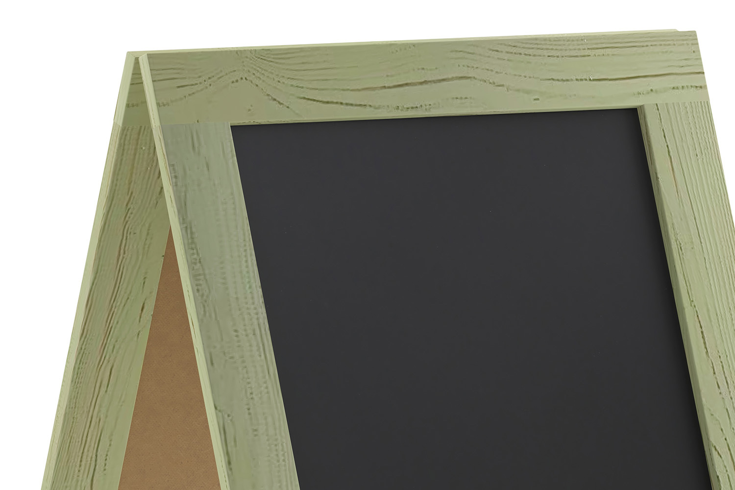 BLNK Canterbury Vintage Wooden A-Frame Magnetic Indoor-Outdoor Chalkboard Sign - Green