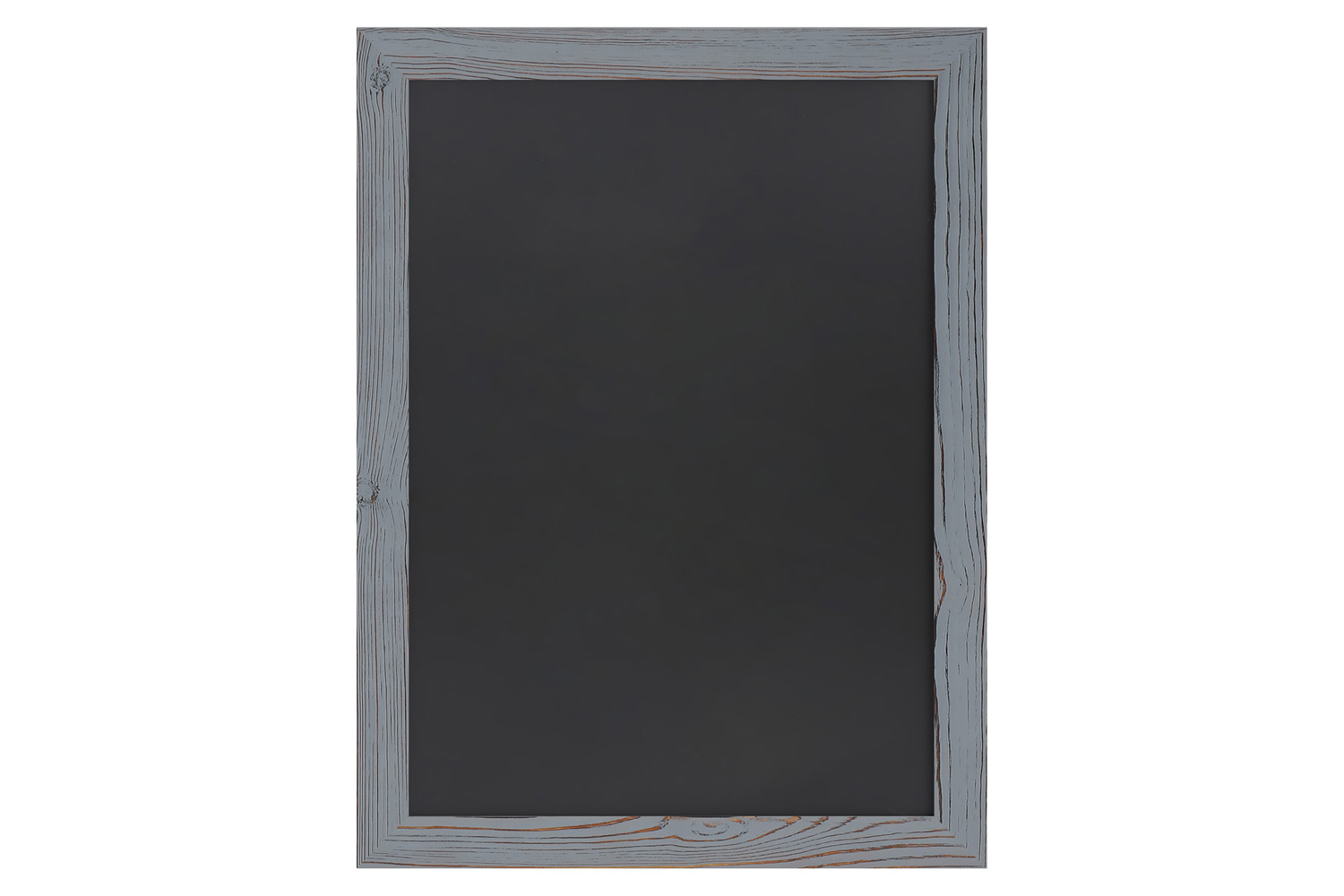 BLNK Canterbury Wall Mount Magnetic Chalkboard Sign with Eraser - Rustic Gray, 18"W x 24"H